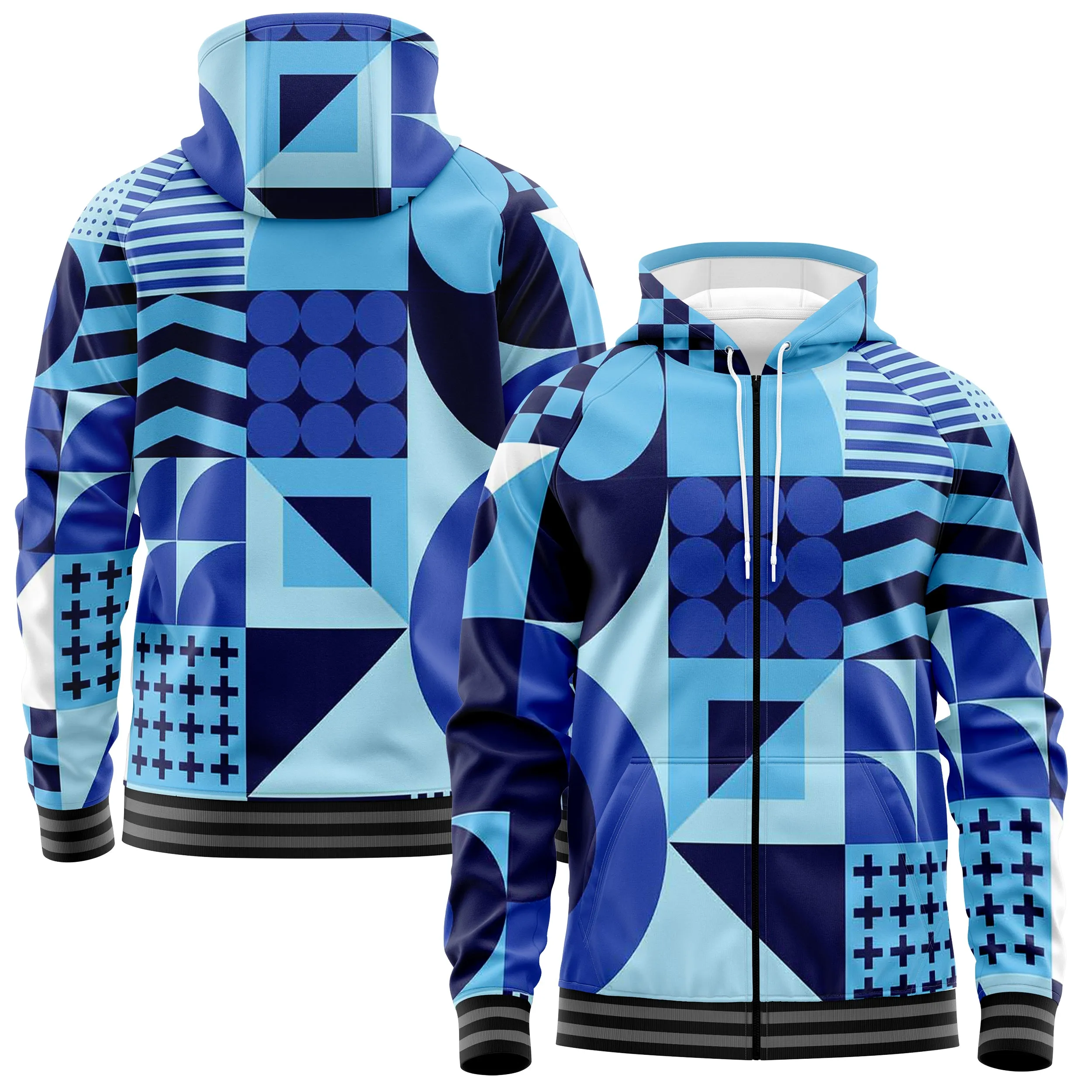 Mosaic Zip Up Hoodies sold by Tailorly