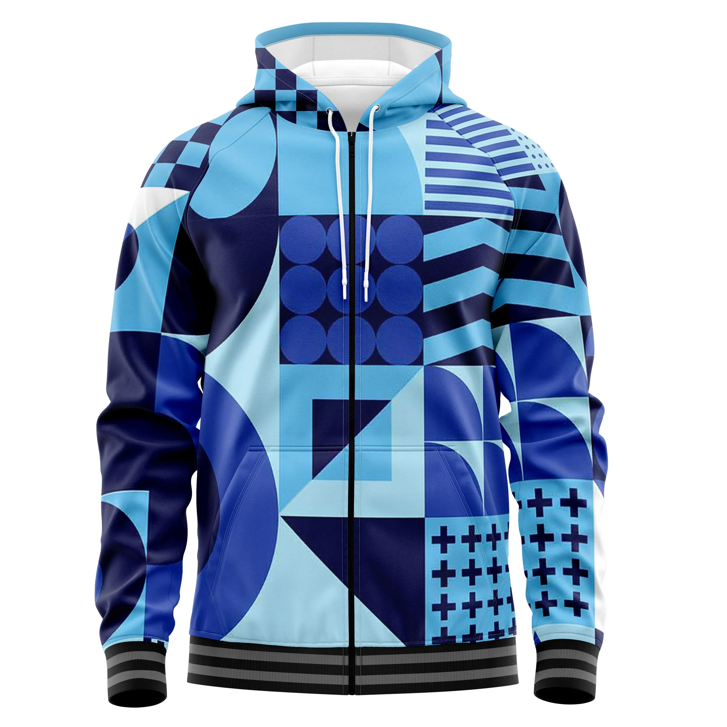 Mosaic Zip Up Hoodies sold by Tailorly product image thumbnail 2