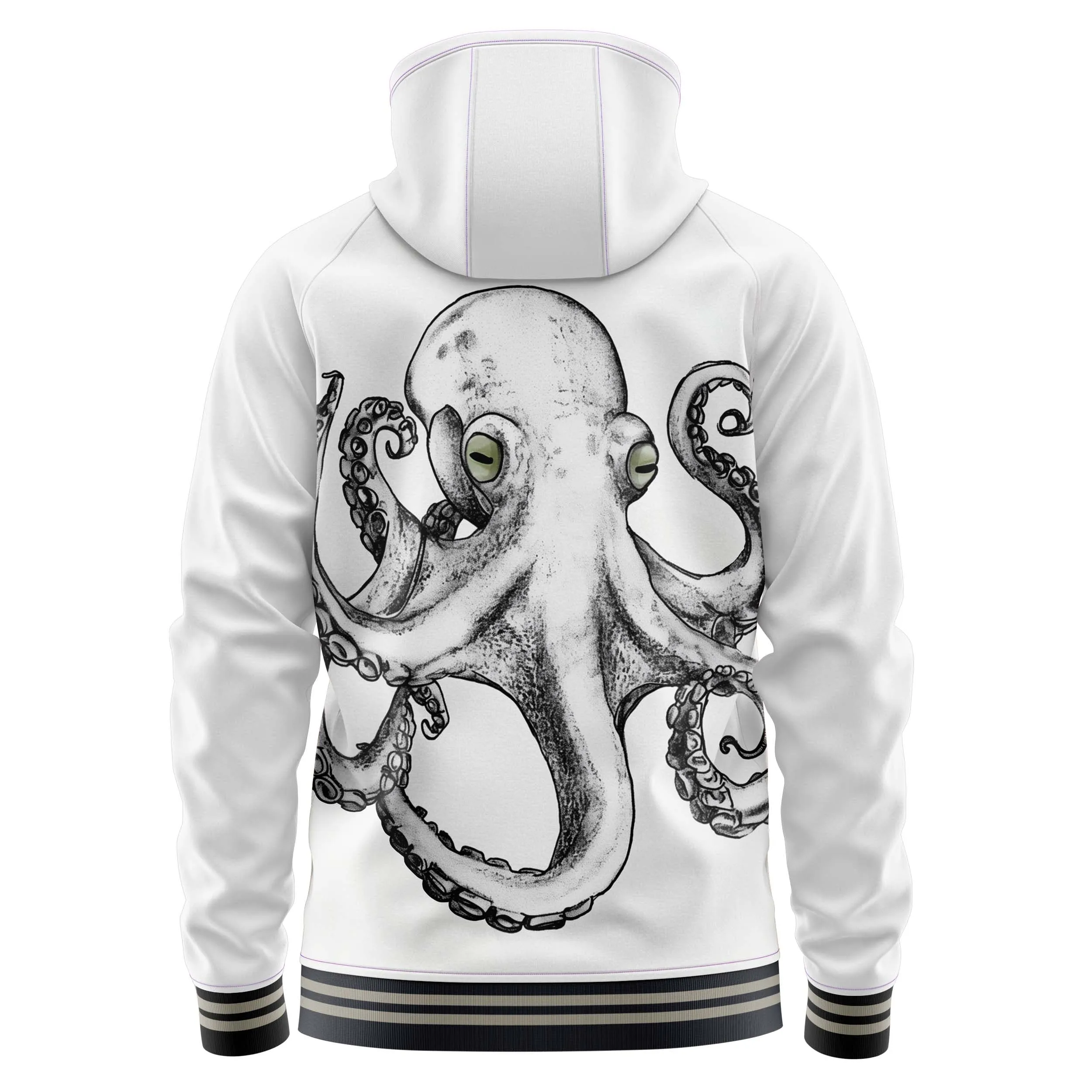 Octopus Zip Up Hoodies sold by Tailorly product image thumbnail 4