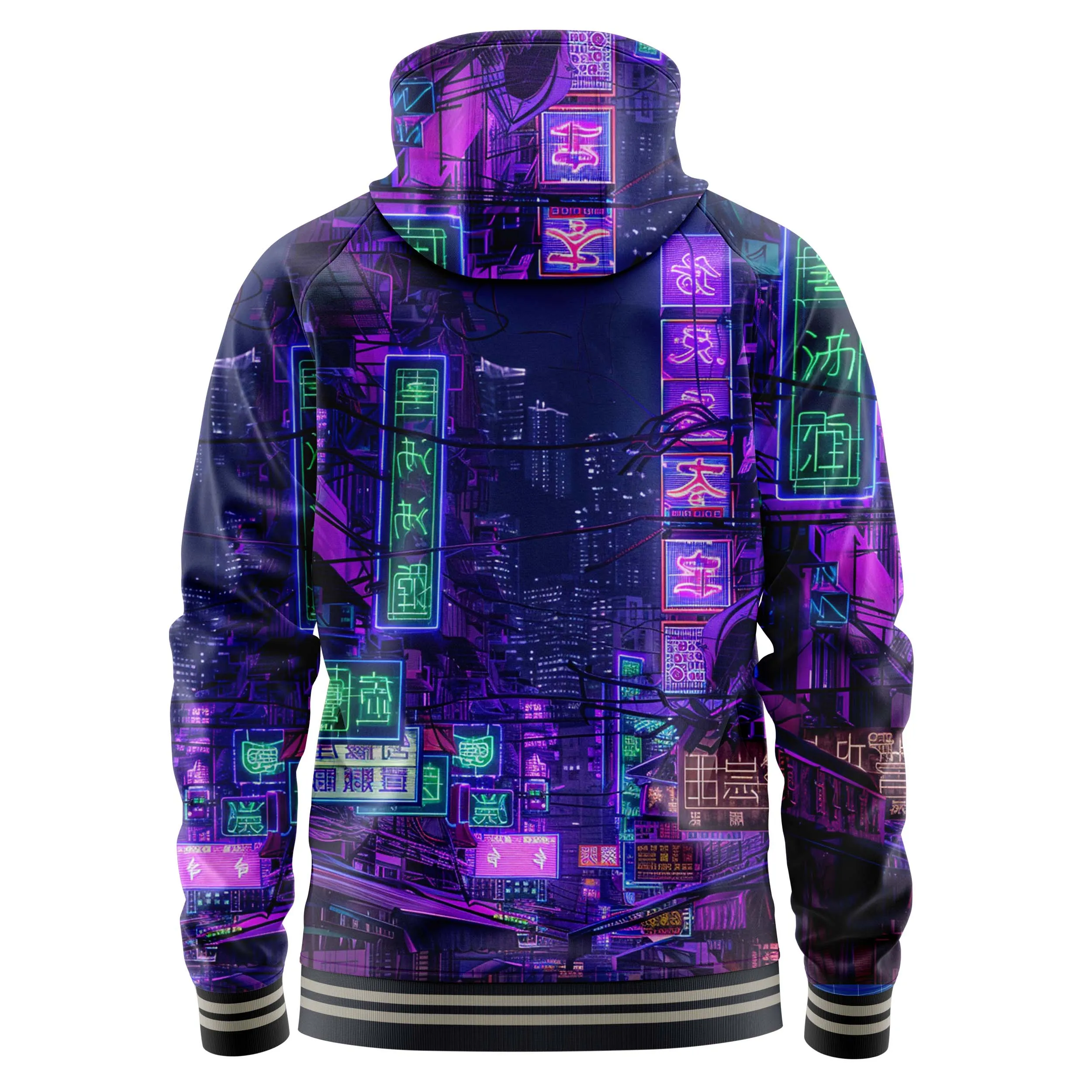 Night Mixer Zip Up Hoodies sold by Tailorly product image thumbnail 4