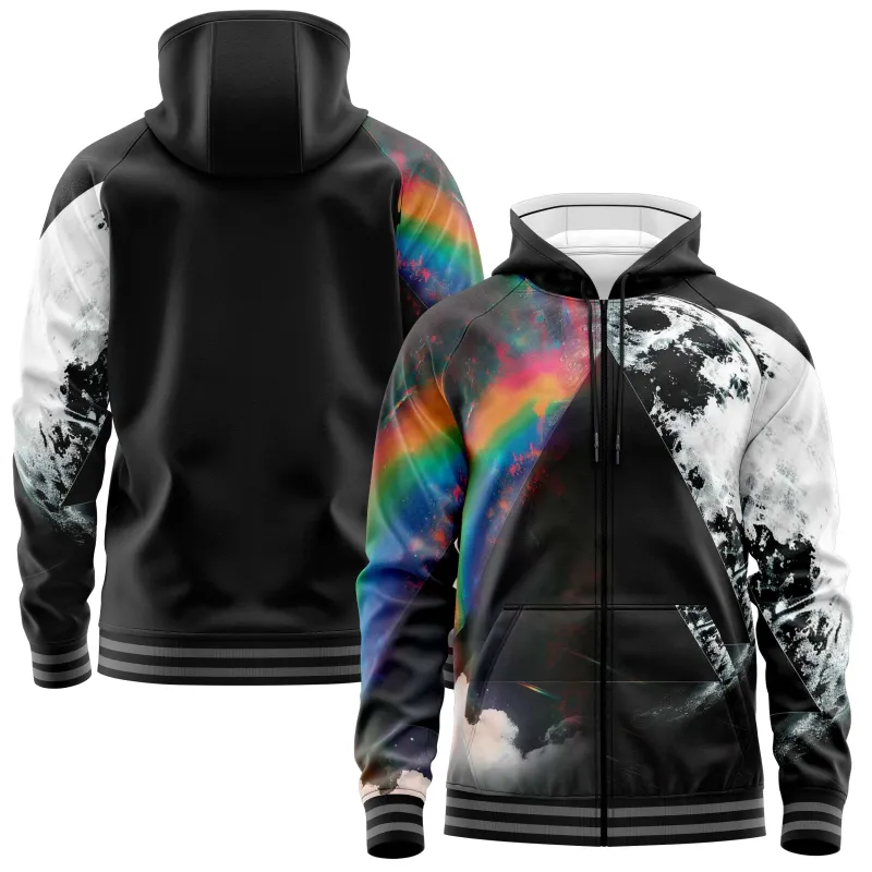 Prism Zip Up Hoodies sold by Tailorly