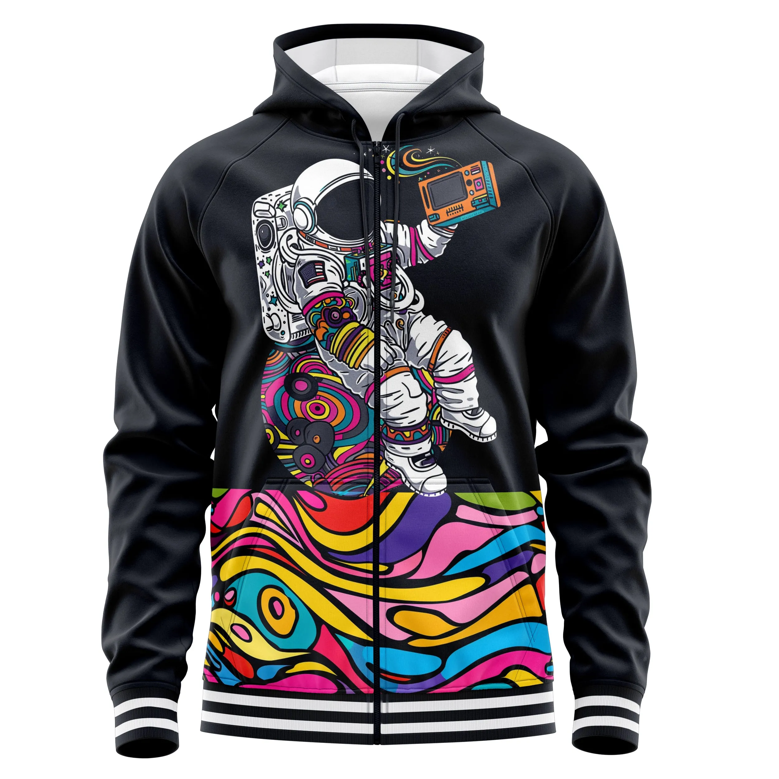 Space Vacation Zip Up Hoodies sold by Tailorly product image thumbnail 2