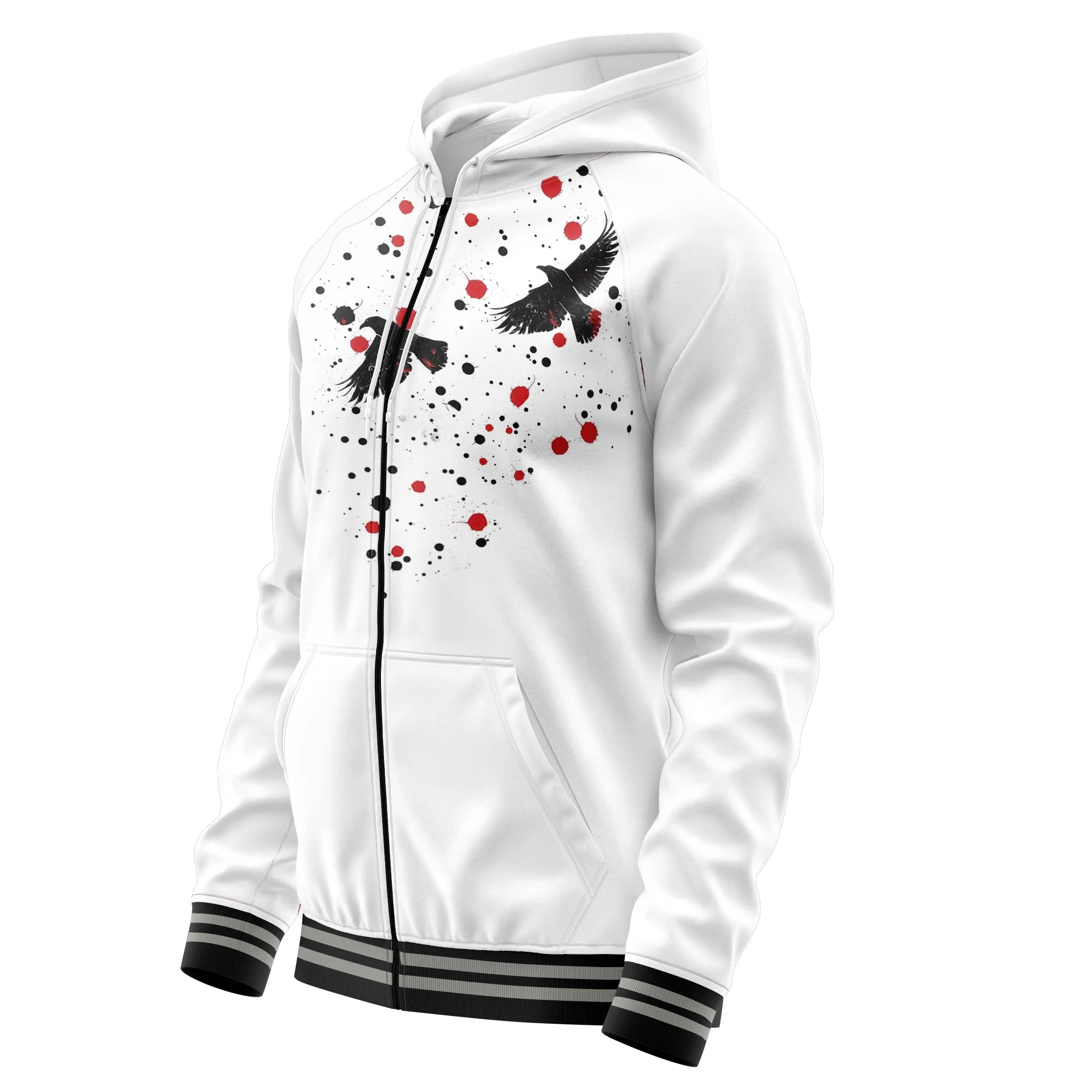 Sky Crow Zip Up Hoodies sold by Tailorly product image thumbnail 3