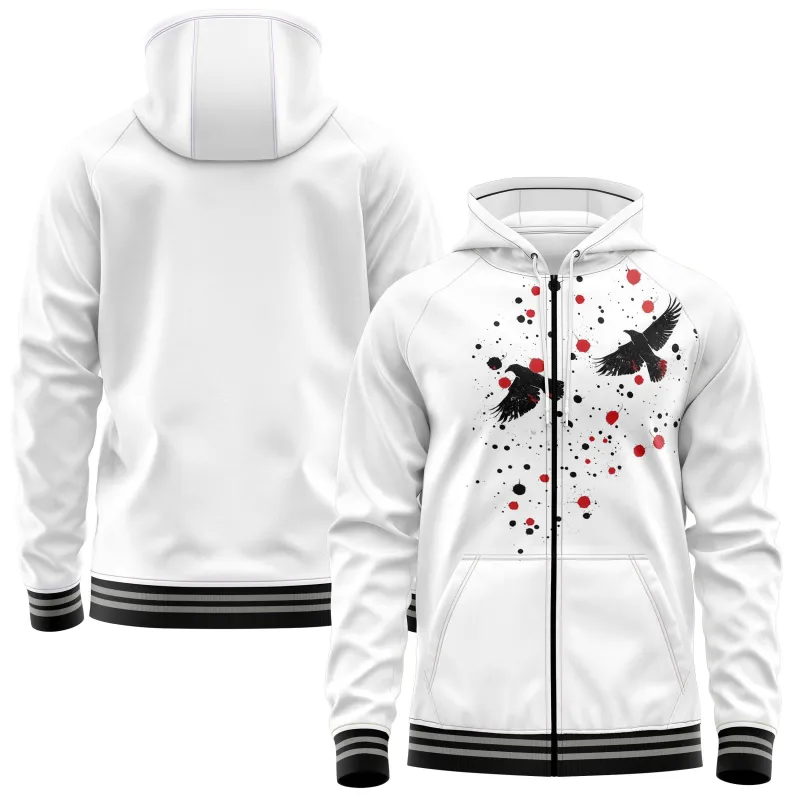 Sky Crow Zip Up Hoodies sold by Tailorly