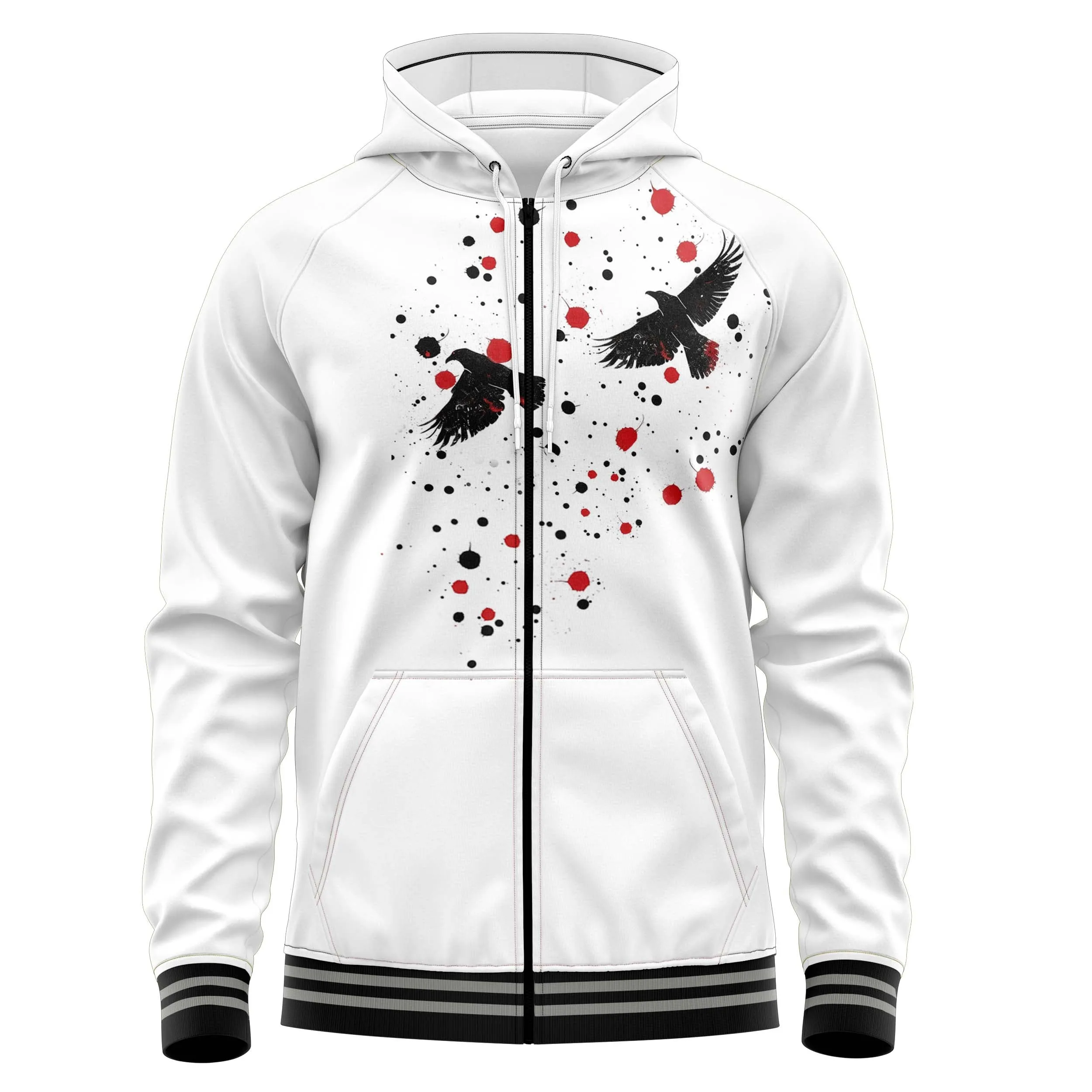 Sky Crow Zip Up Hoodies sold by Tailorly product image thumbnail 2