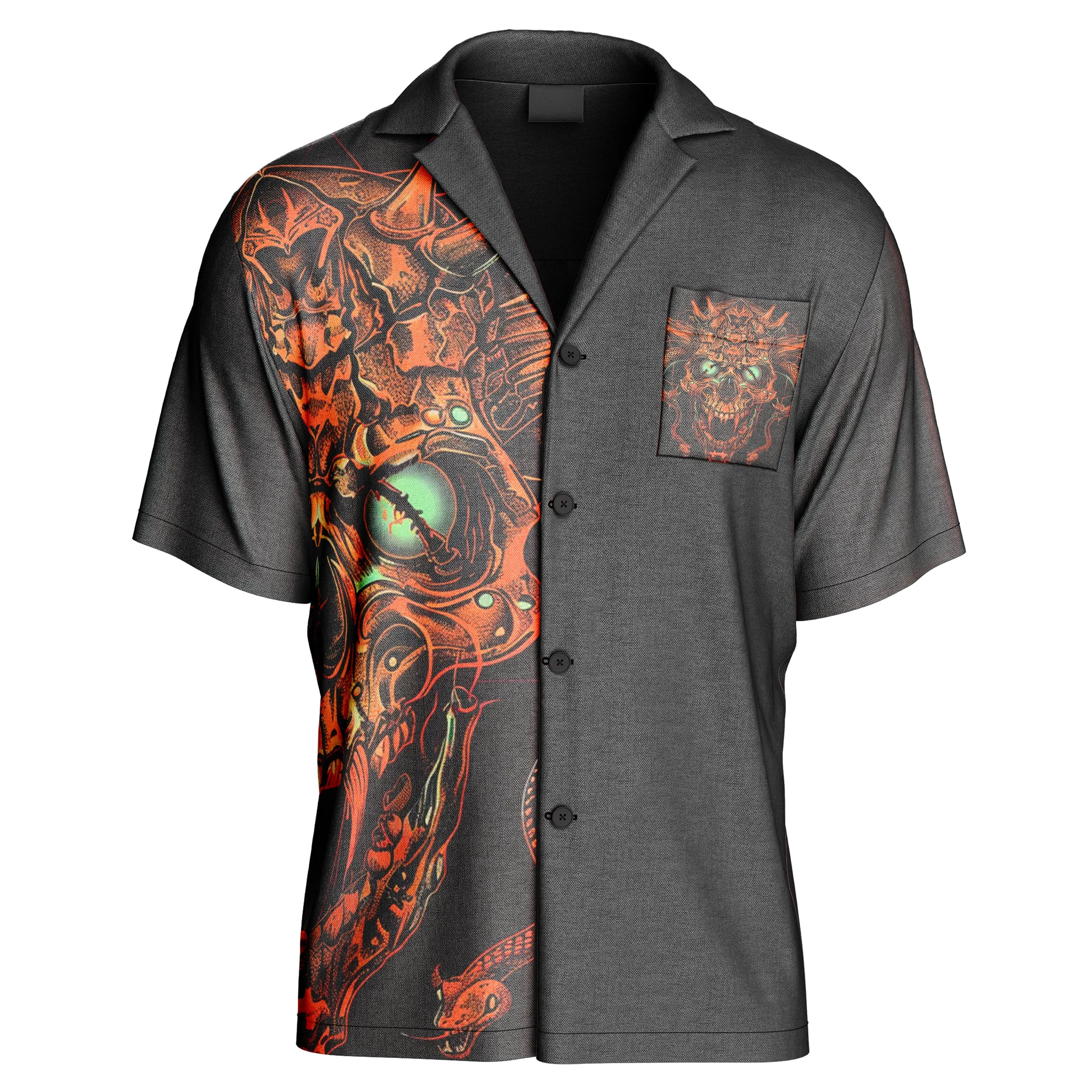 The Eye Beneath Darkness Hawaiian Shirt sold by Tailorly product image thumbnail 2