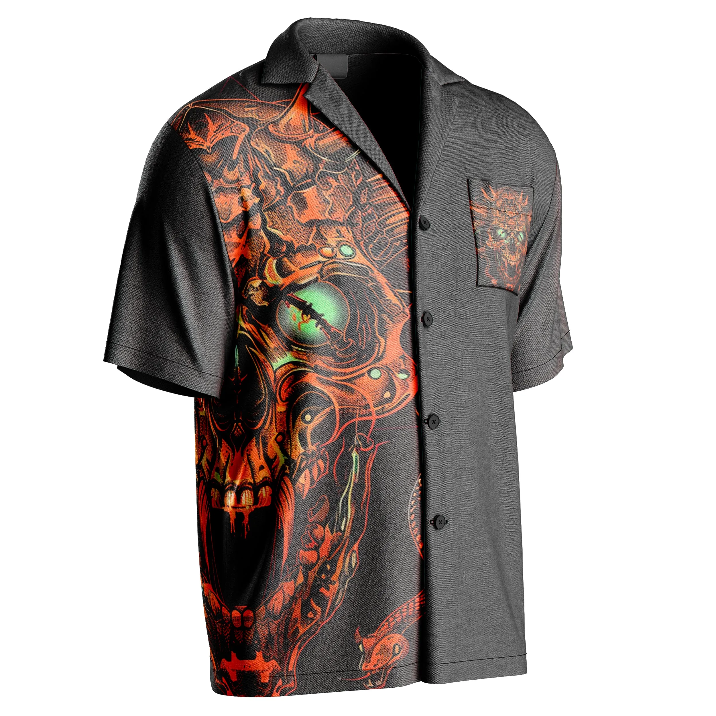 The Eye Beneath Darkness Hawaiian Shirt sold by Tailorly product image thumbnail 3