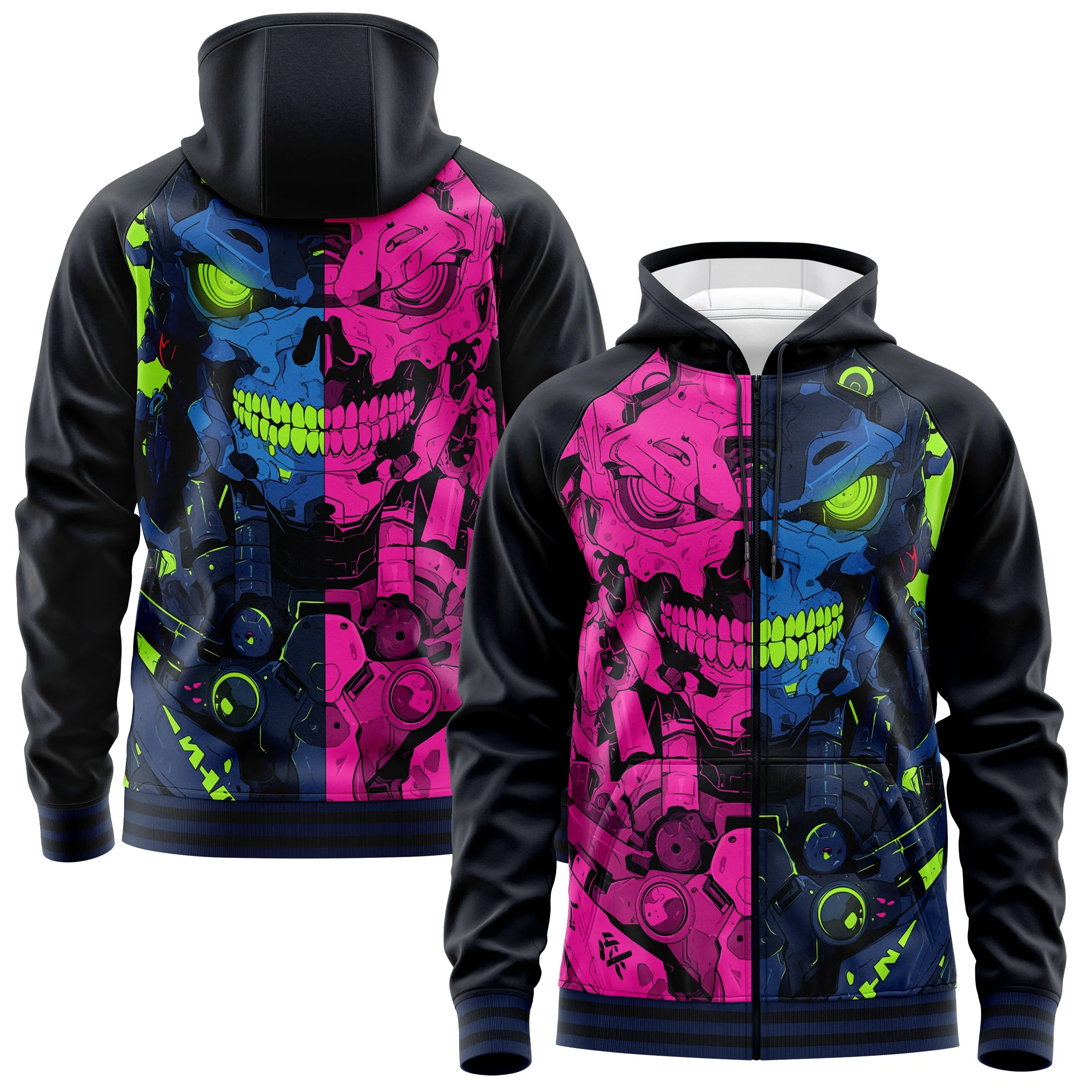 Robotic Skull Hoodies sold by Tailorly product image thumbnail 2