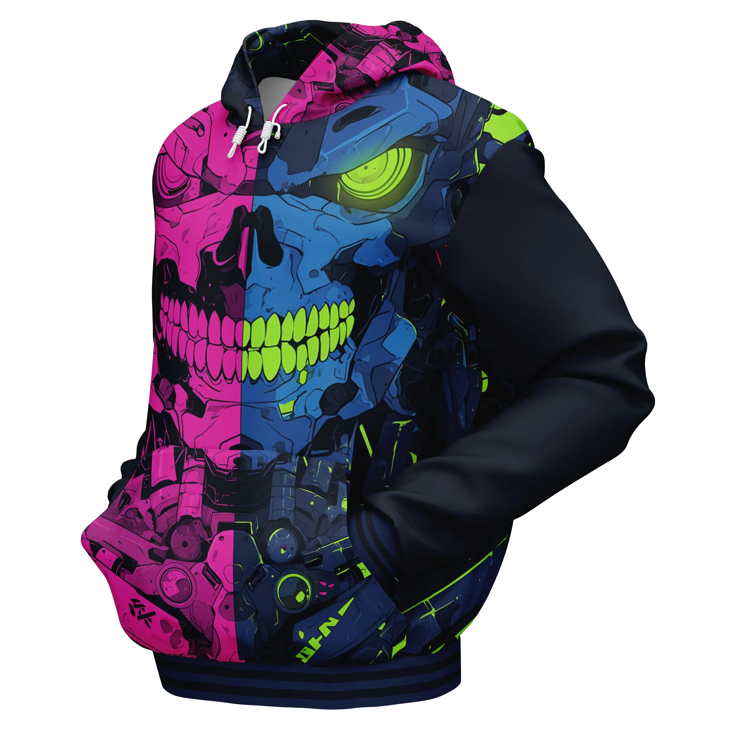Robotic Skull Hoodies sold by Tailorly product image thumbnail 3