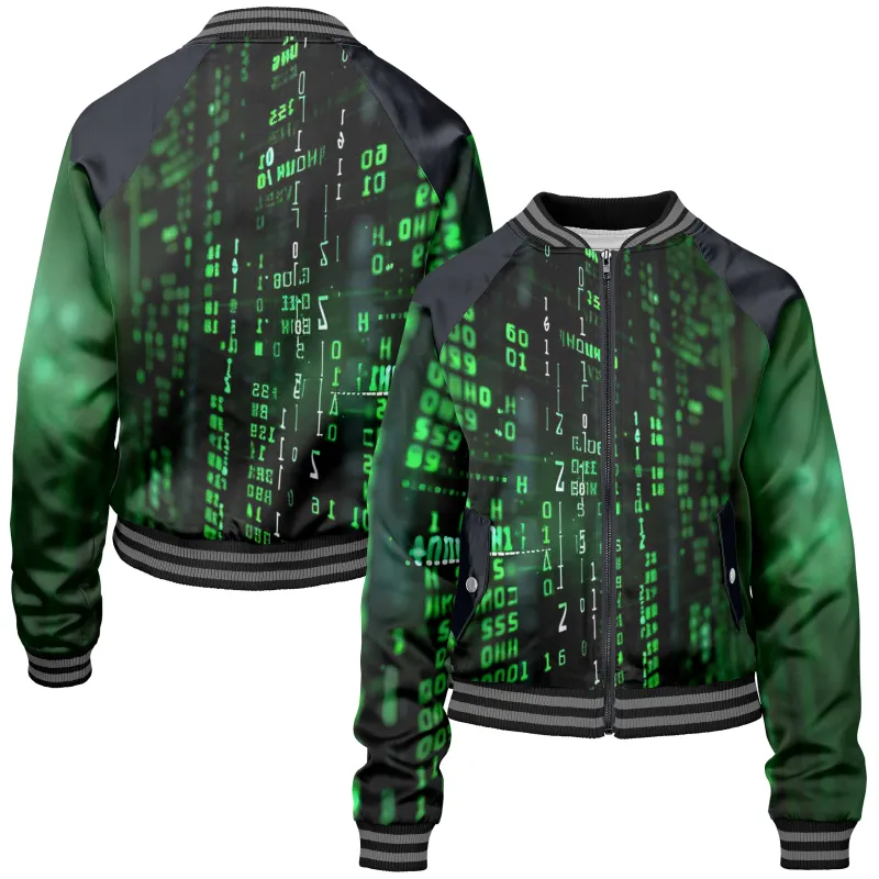 Hacking Women bomber jacket sold by Tailorly