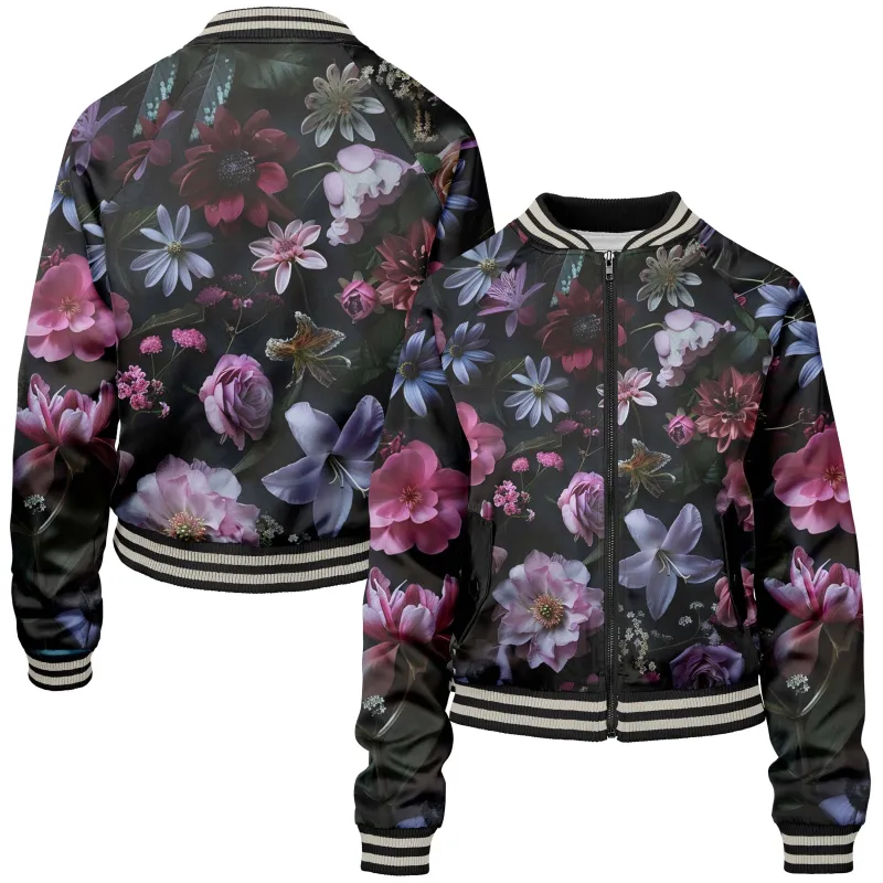 Ocean Plants Women bomber jacket made by Tailorly