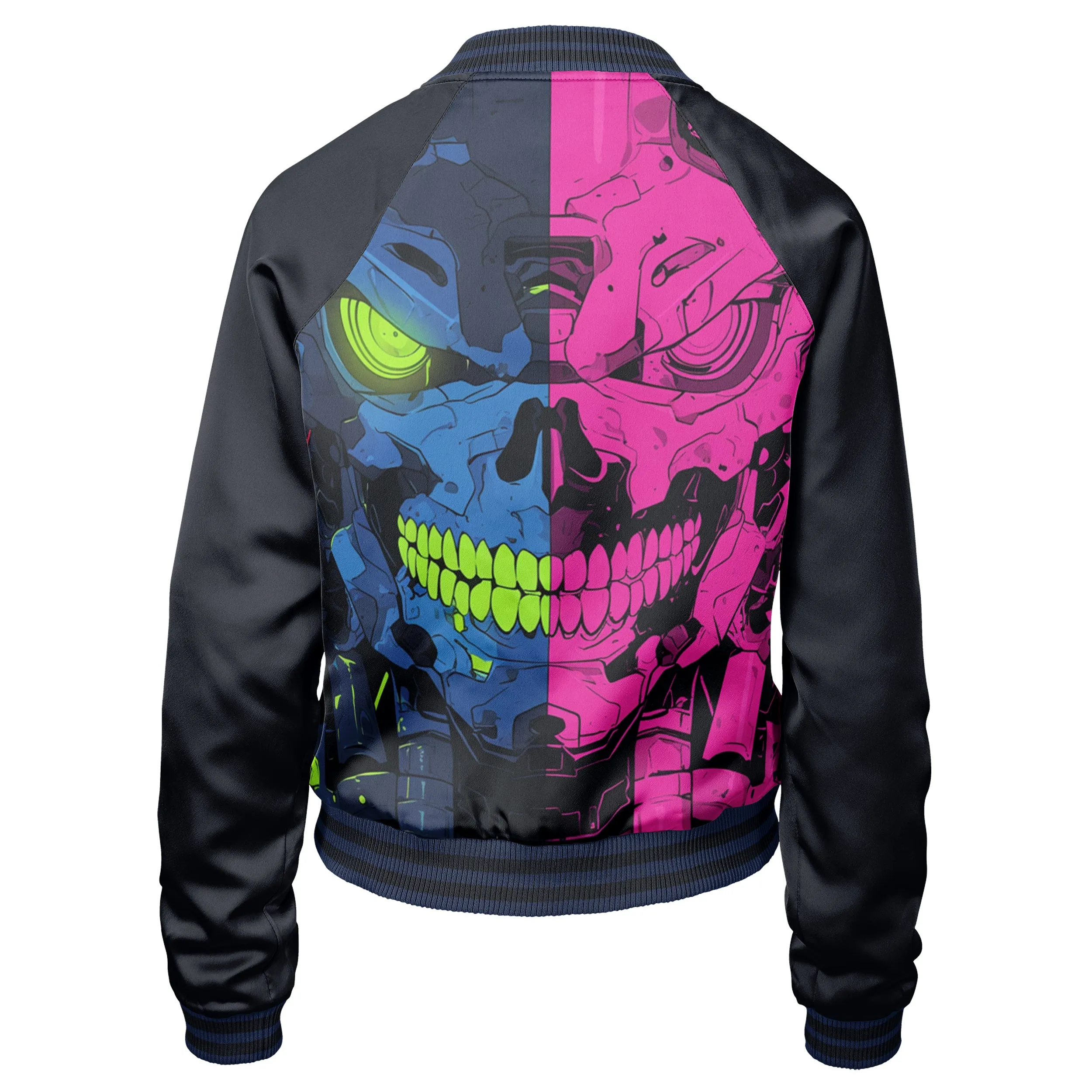 Robotic Skull Women bomber jacket sold by Tailorly product image thumbnail 4