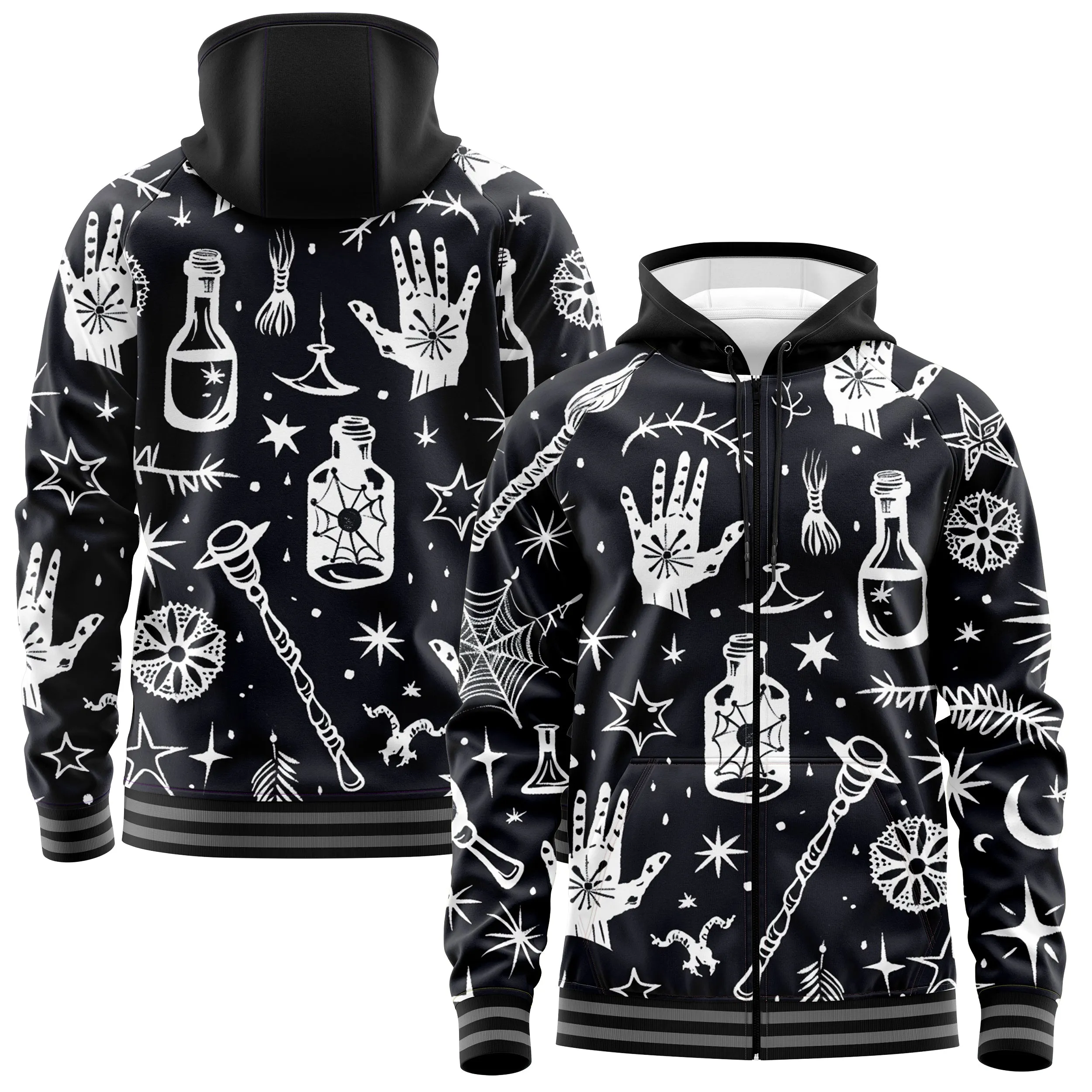Enchanted Items Zip Up Hoodies sold by Tailorly