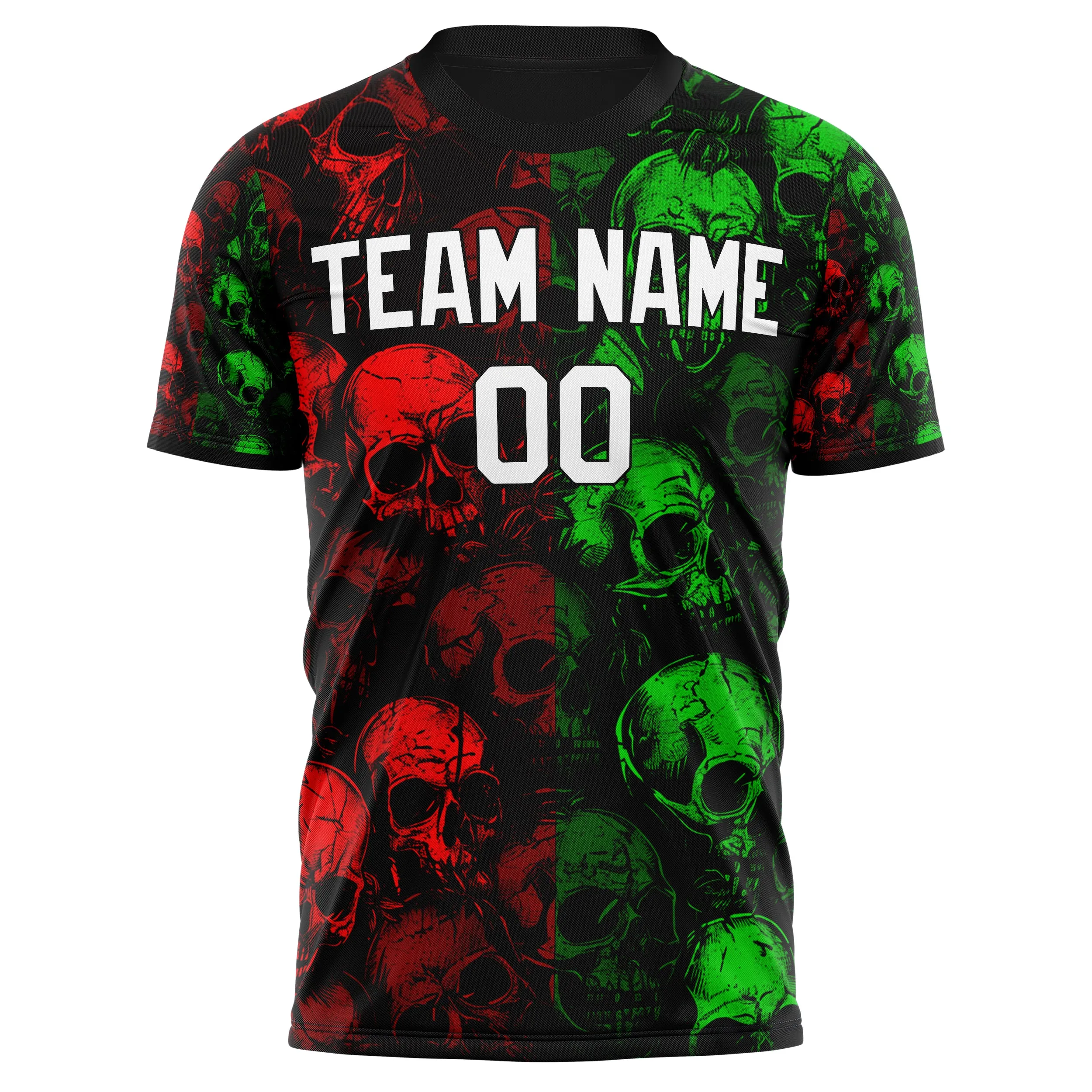 Custom Green Skull Soccer Jersey sold by Tailorly product image thumbnail 2