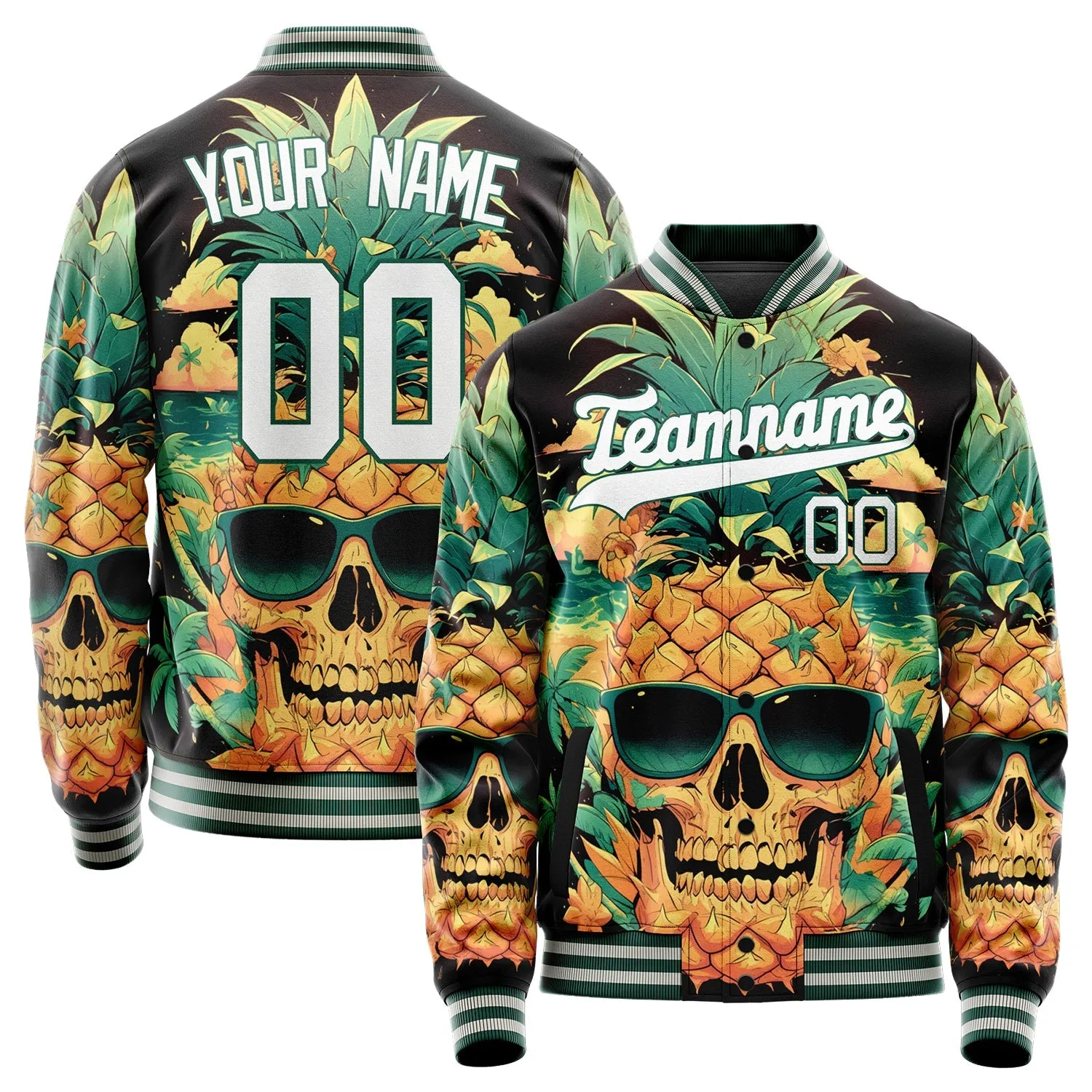 Custom Green Skull Jacket sold by Tailorly