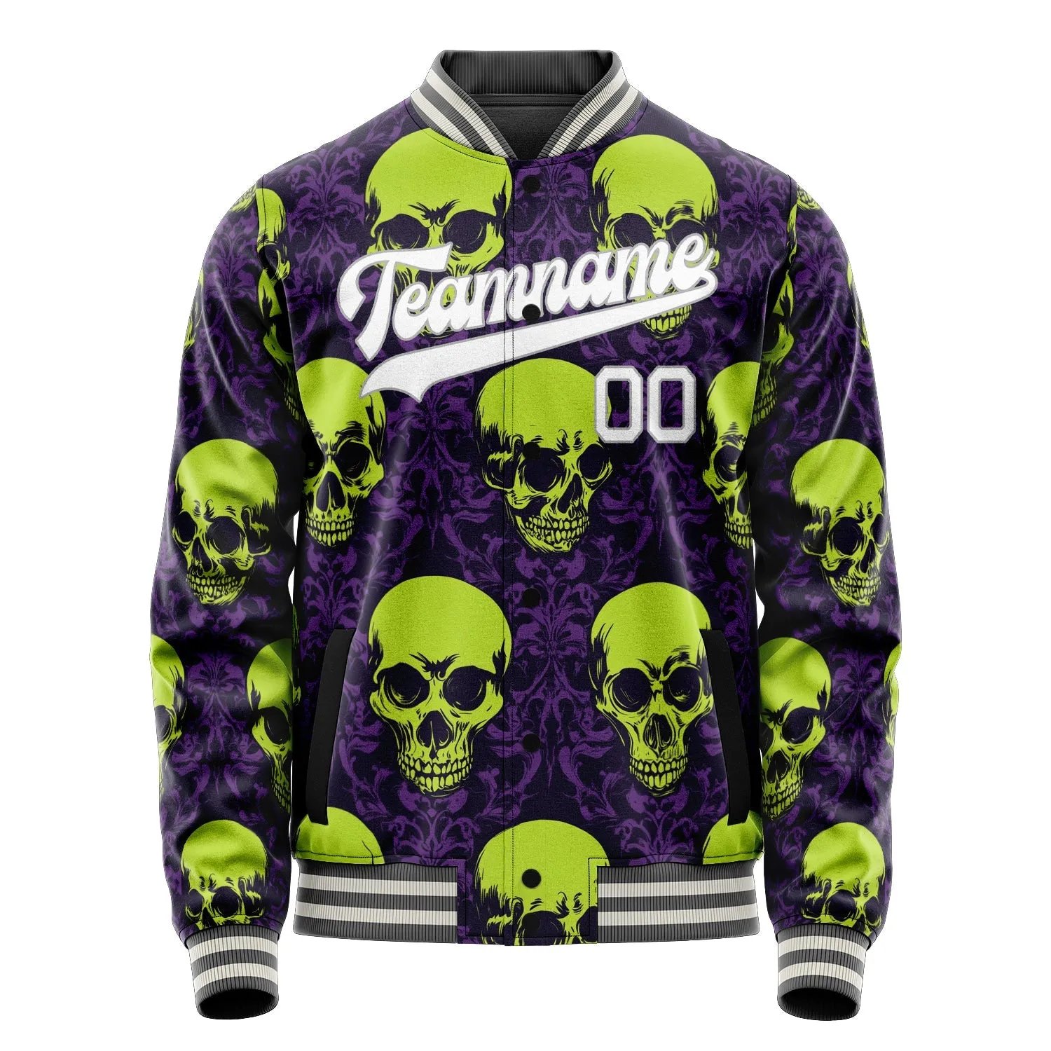 Custom Green Skull Jacket sold by Tailorly product image thumbnail 2