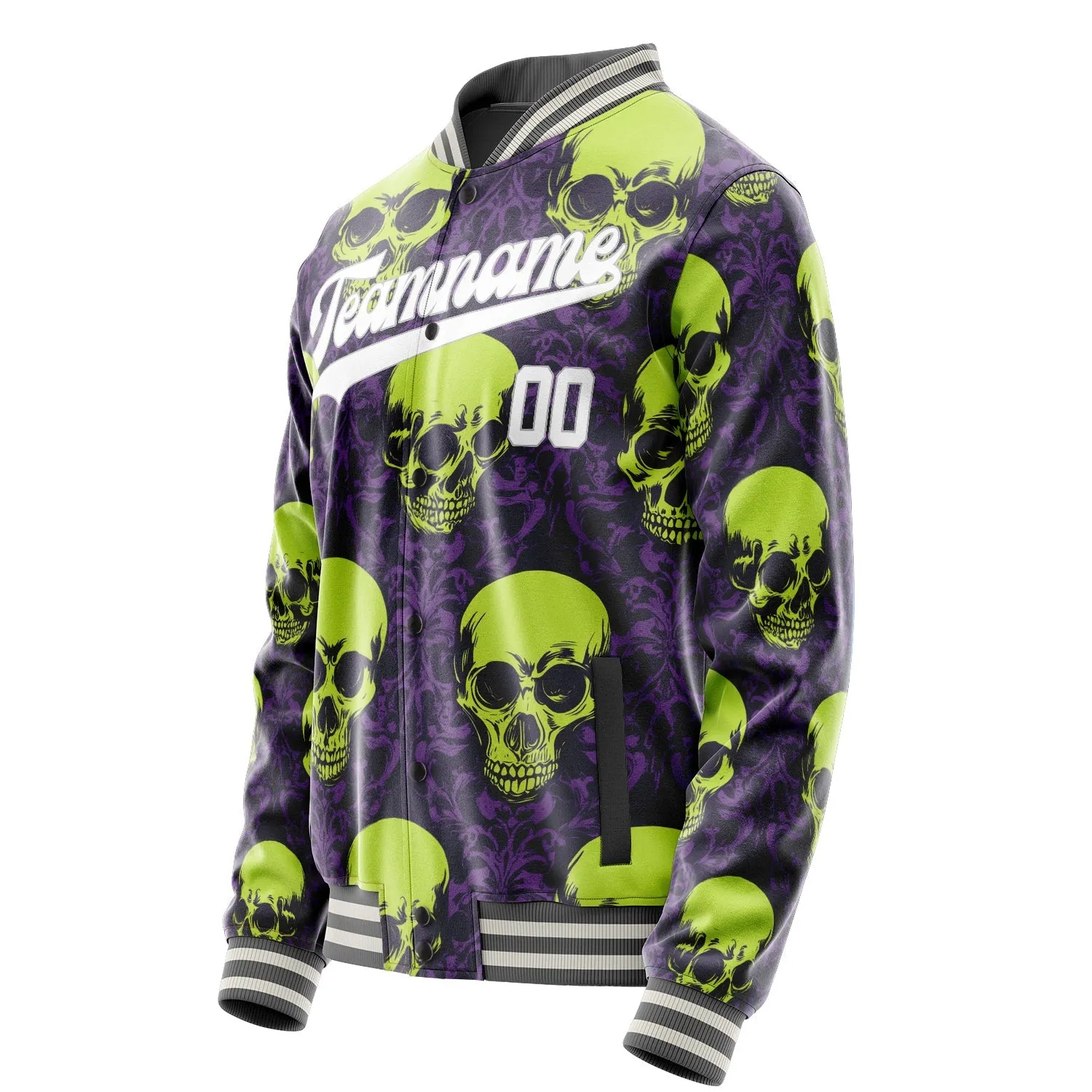 Custom Green Skull Jacket sold by Tailorly product image thumbnail 3