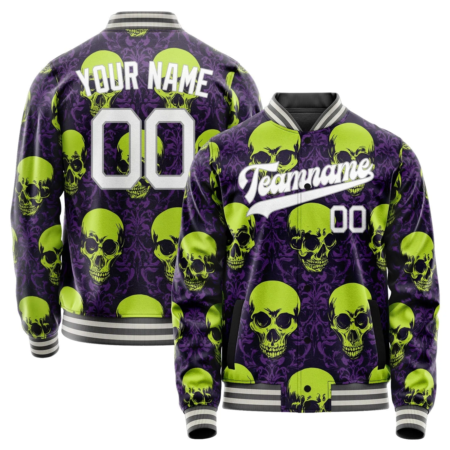 Custom Green Skull Jacket sold by Tailorly