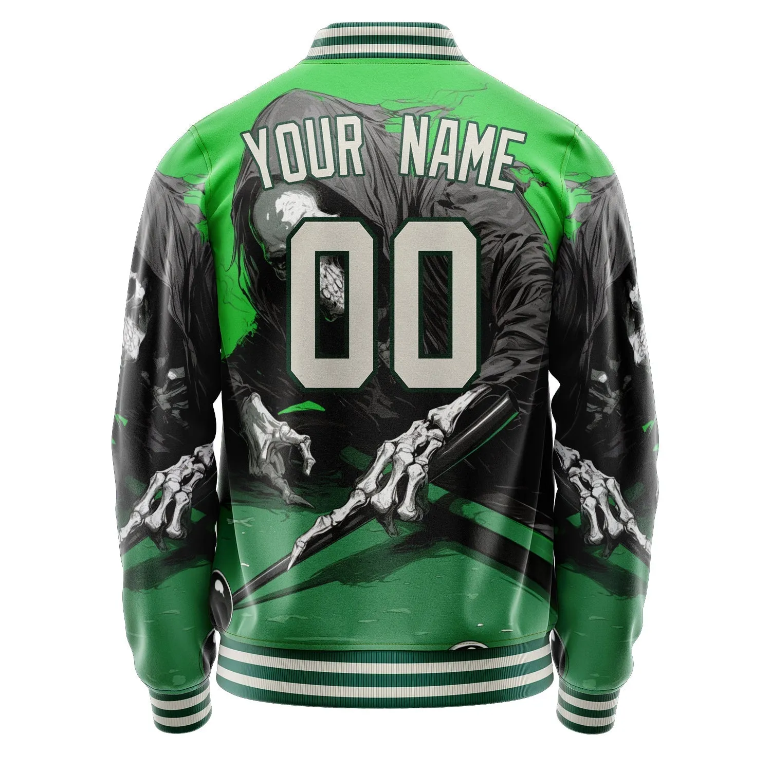Custom Green Skull Jacket sold by Tailorly product image thumbnail 4