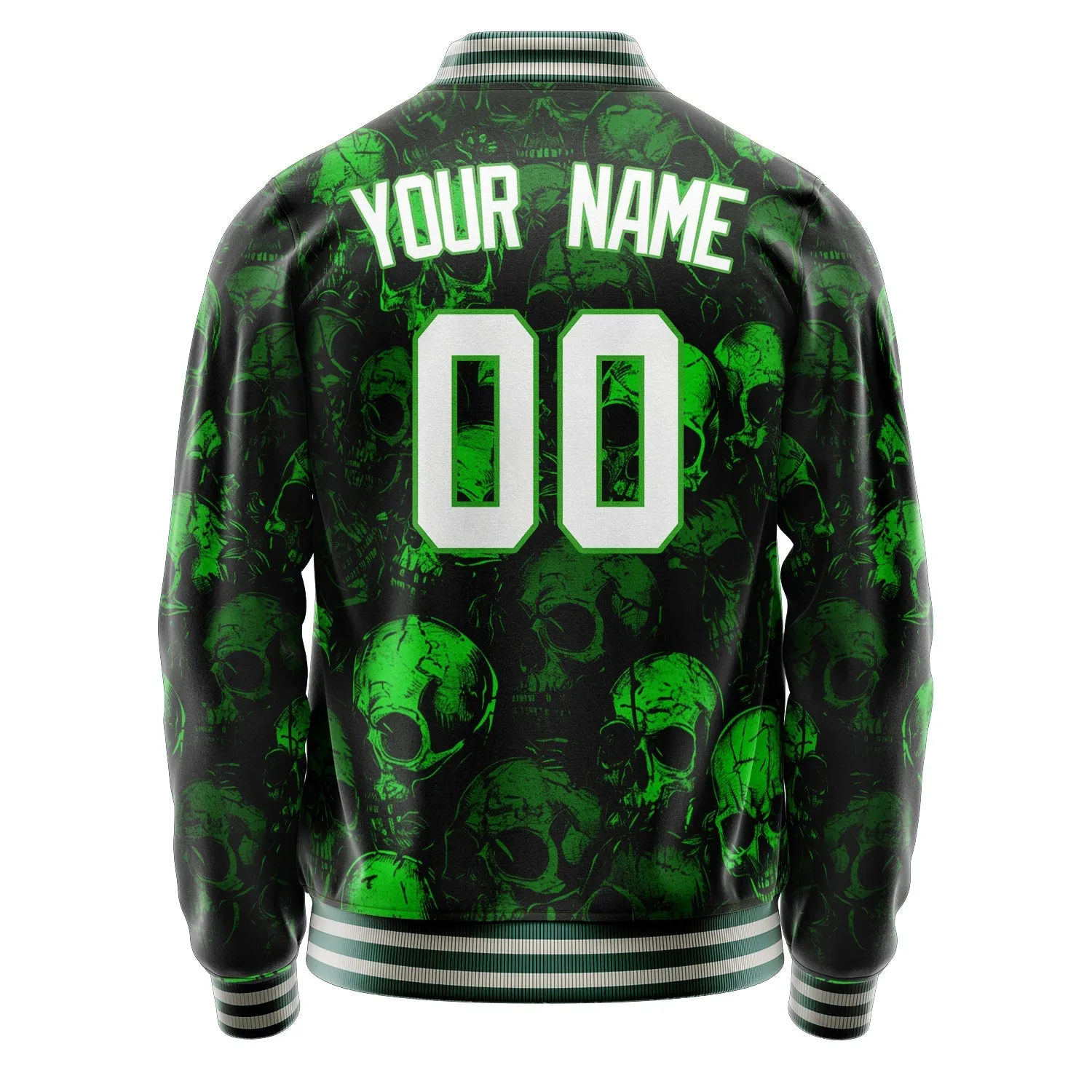 Custom Green Skull Jacket sold by Tailorly product image thumbnail 4