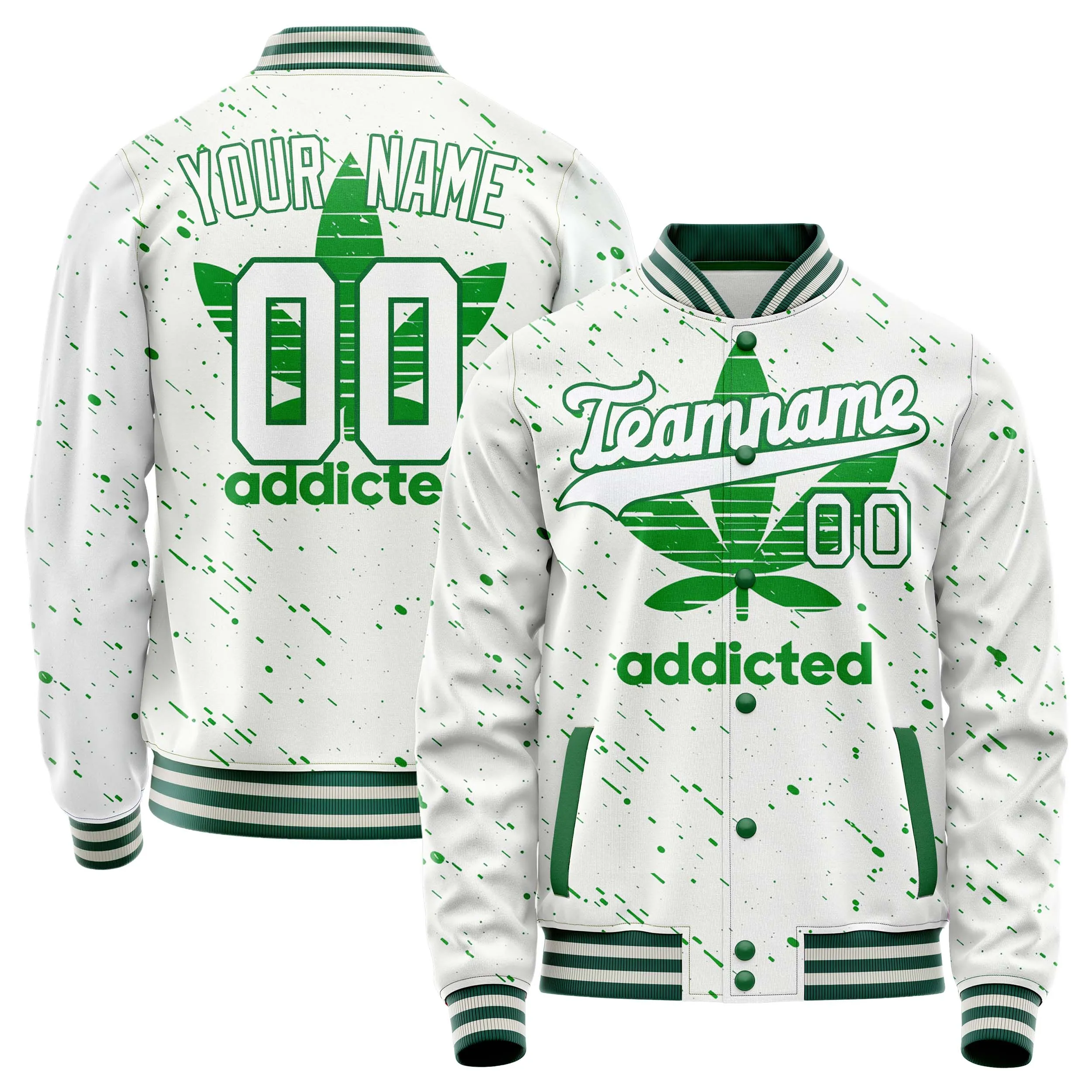 Custom Cannabis Leaf Jacket sold by Tailorly