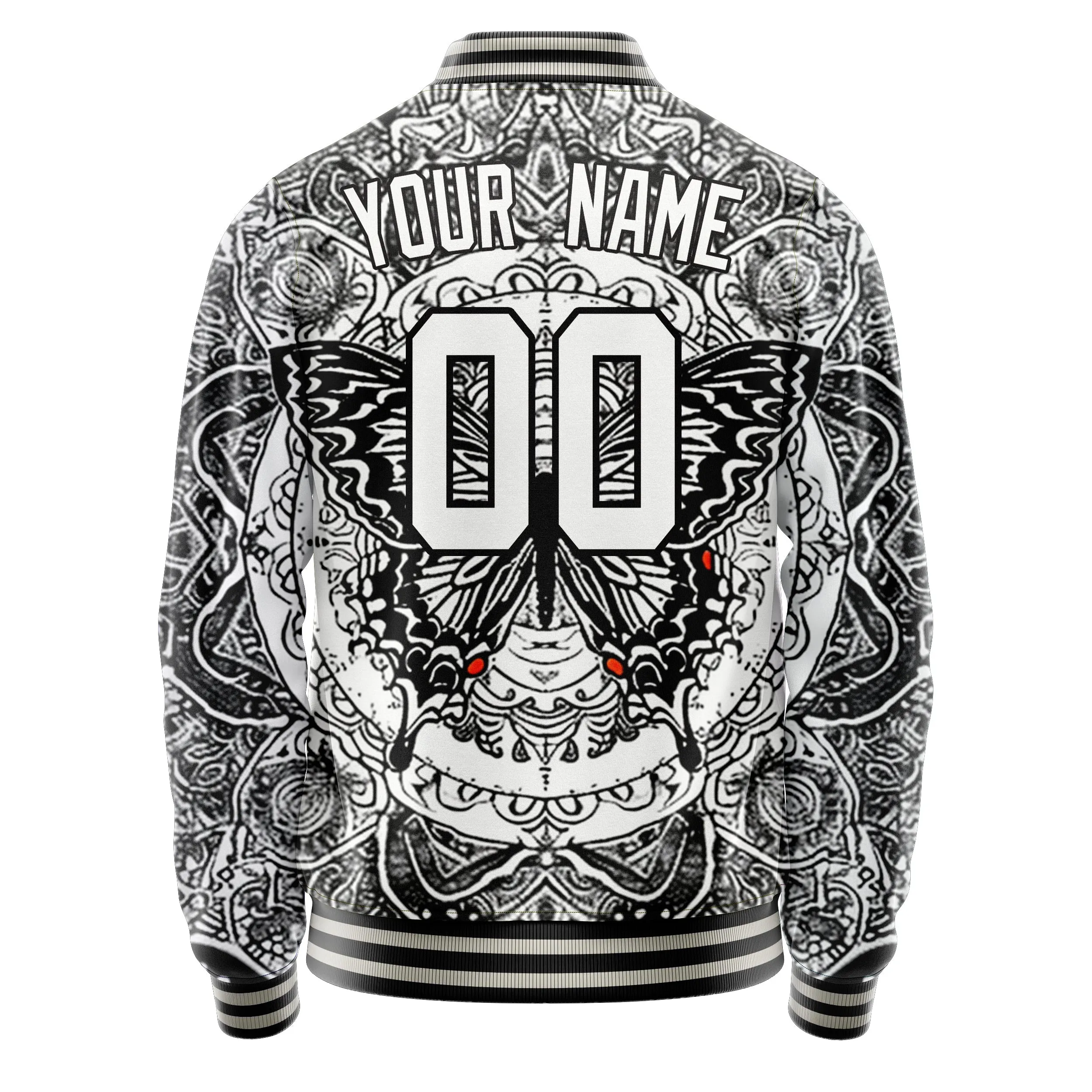 Custom Black and White Butterfly Jacket sold by Tailorly product image thumbnail 4