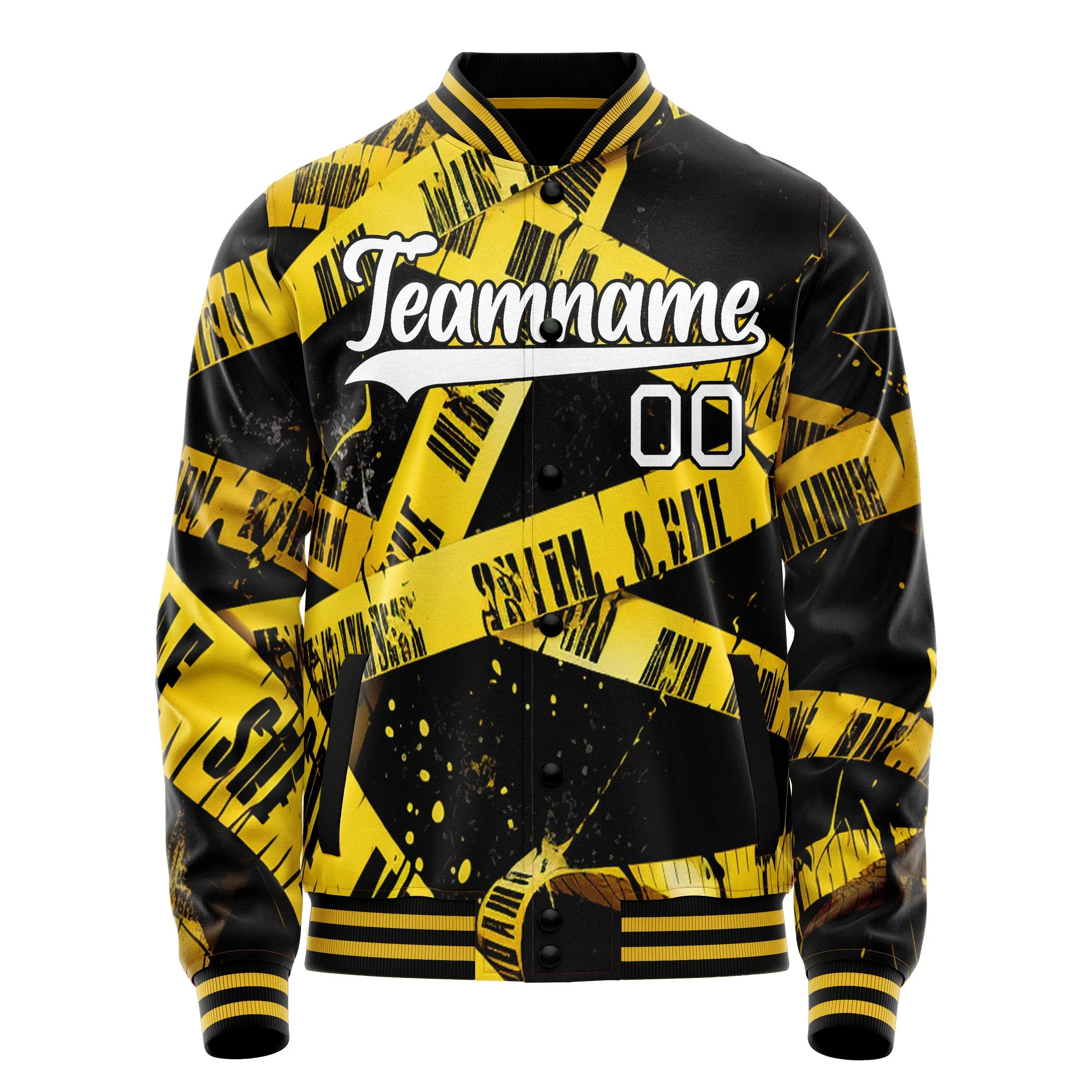 Custom Warning Tape Jacket sold by Tailorly product image thumbnail 2