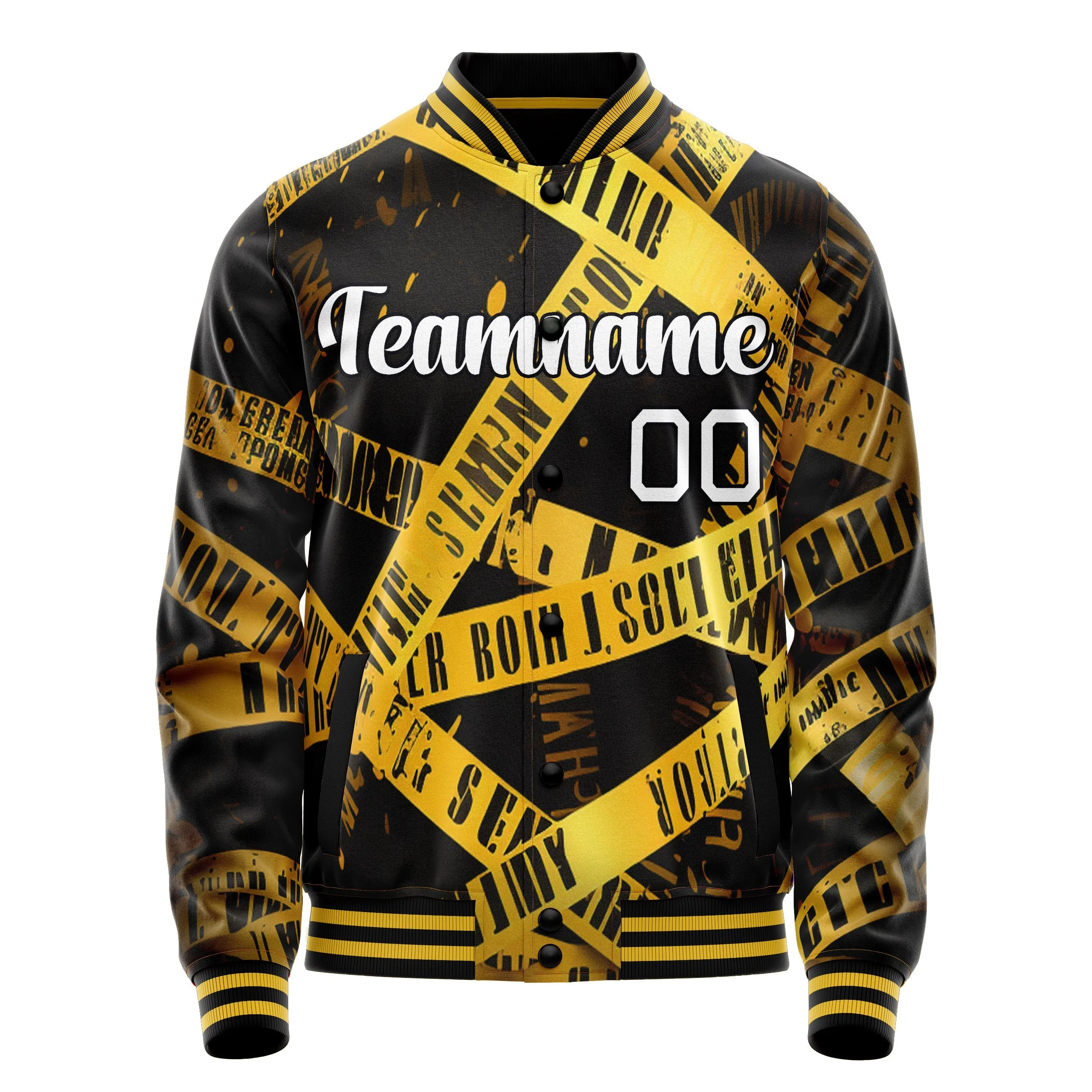 Custom Warning Tape Jacket sold by Tailorly product image thumbnail 2