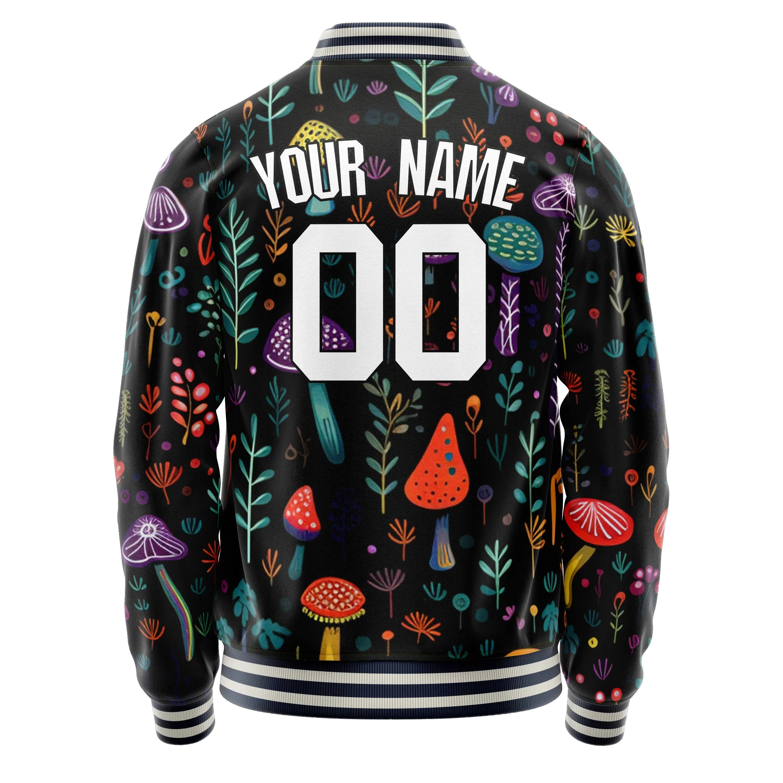 Custom Colorful Mushrooms Jacket sold by Tailorly product image thumbnail 4