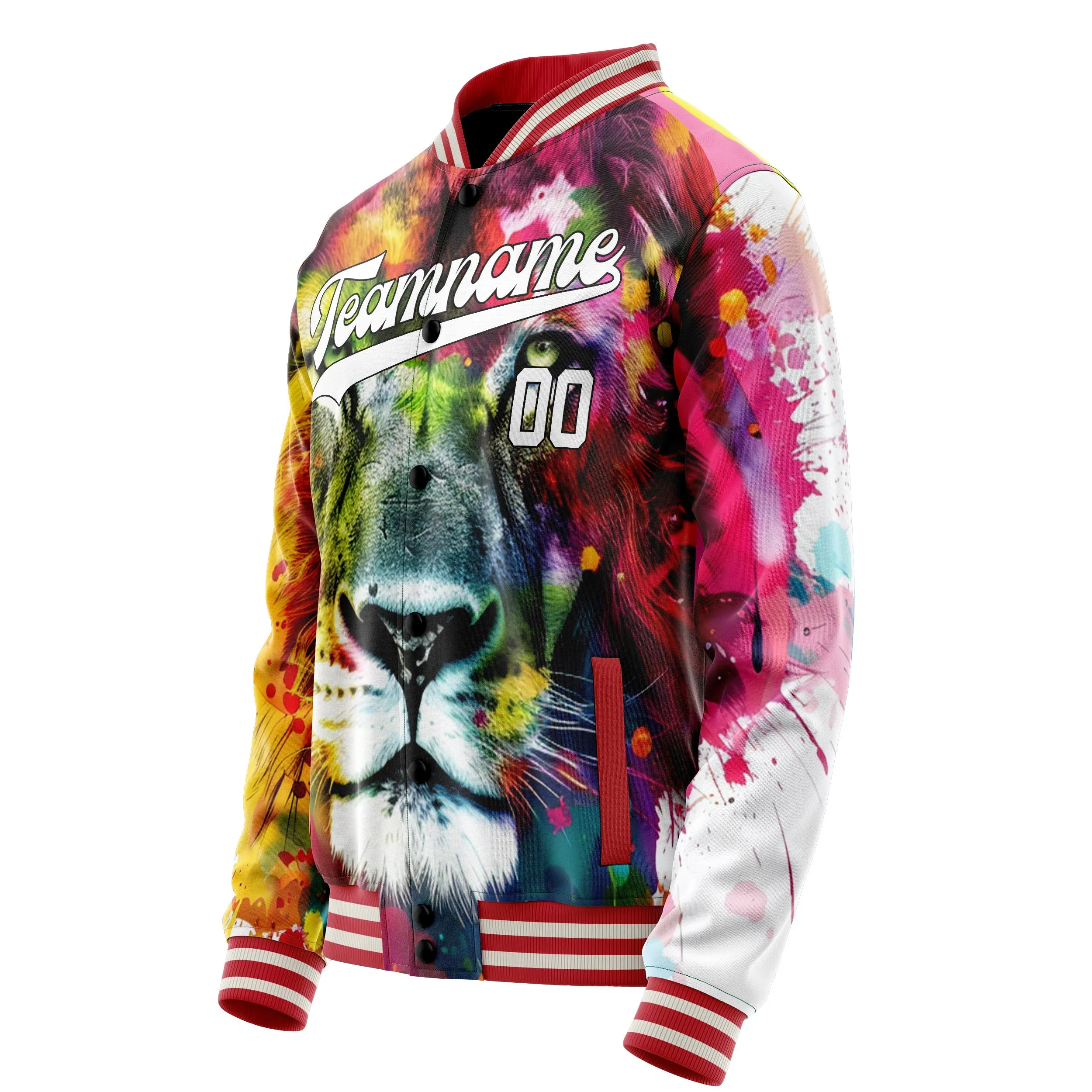 Custom Rainbow Lion Jacket sold by Tailorly product image thumbnail 3