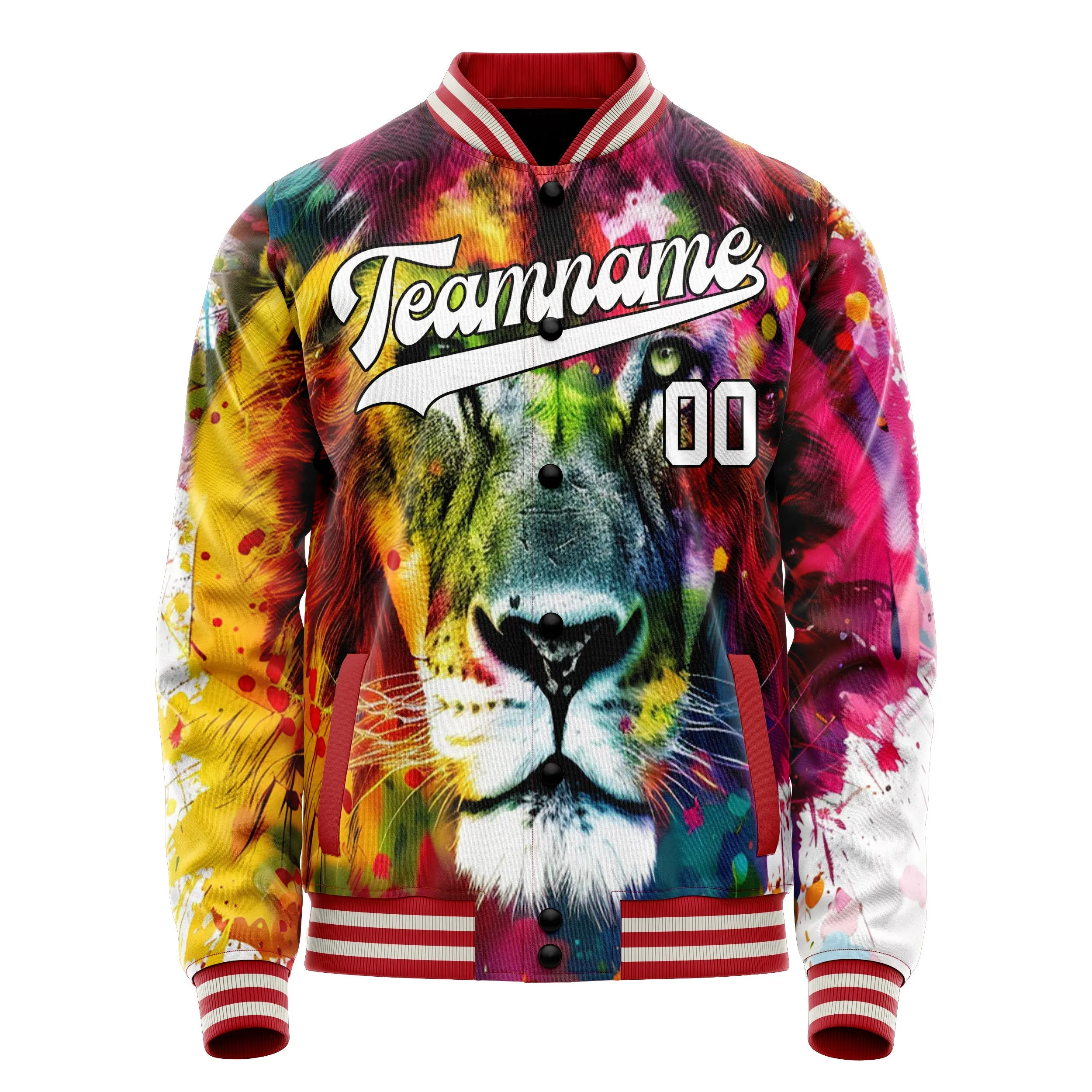 Custom Rainbow Lion Jacket sold by Tailorly product image thumbnail 2