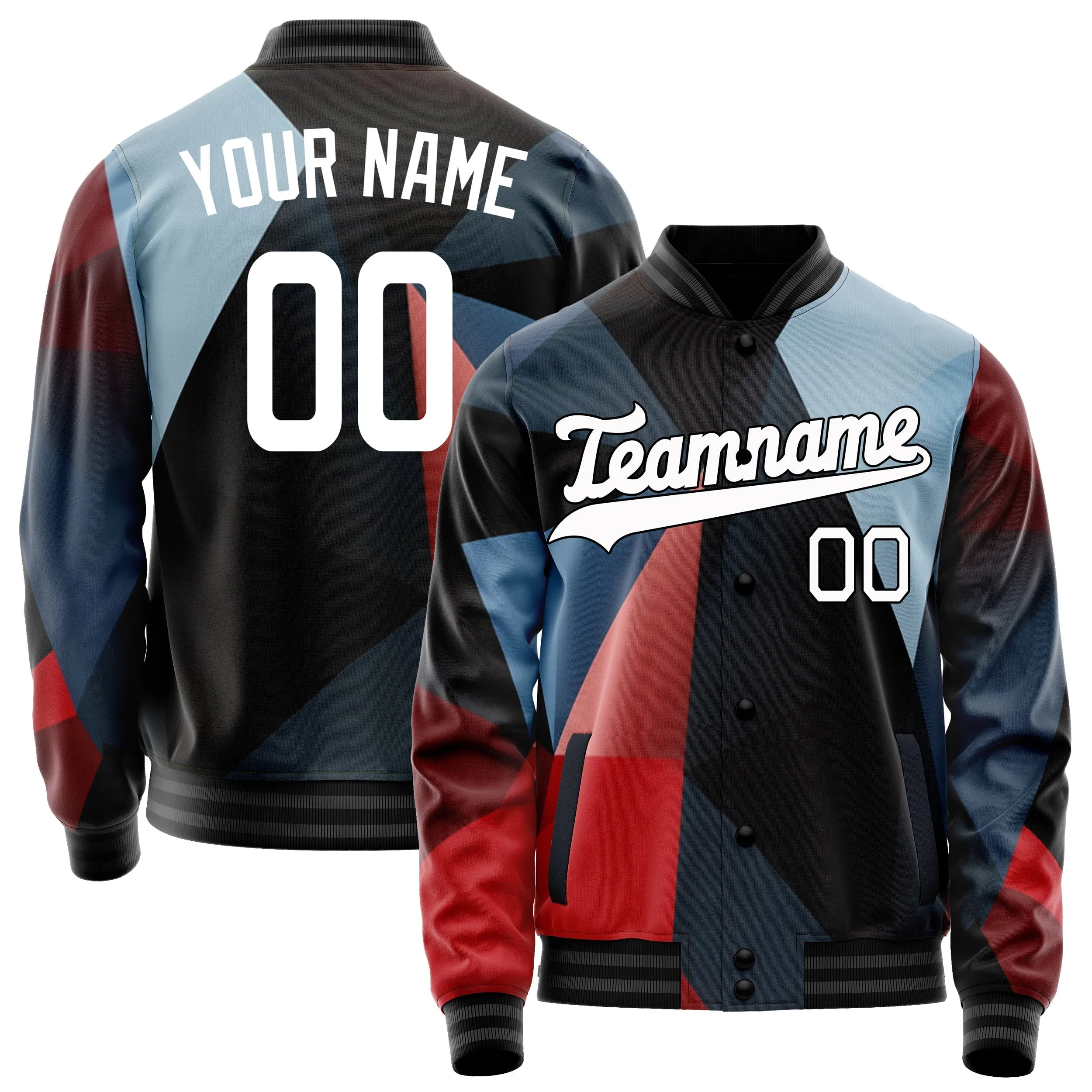Custom Tricolor Dice Jacket sold by Tailorly