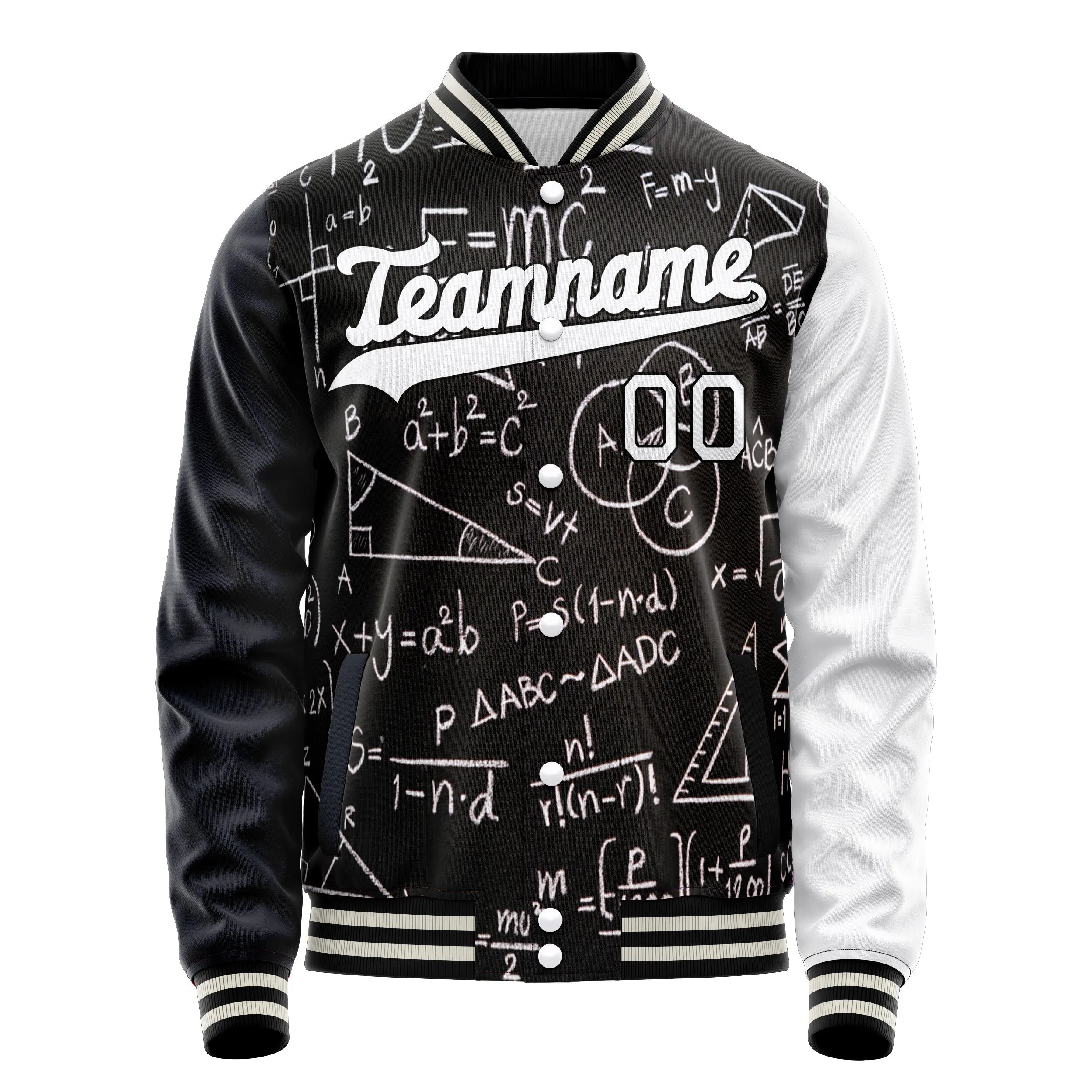 Custom Mathematical Equations Jacket sold by Tailorly product image thumbnail 2
