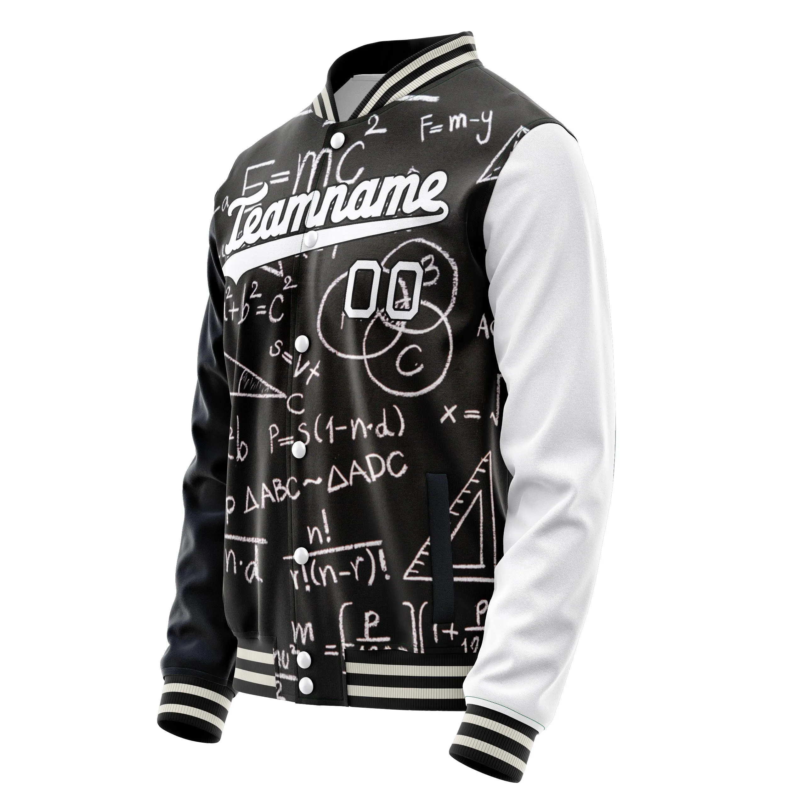 Custom Mathematical Equations Jacket sold by Tailorly product image thumbnail 3