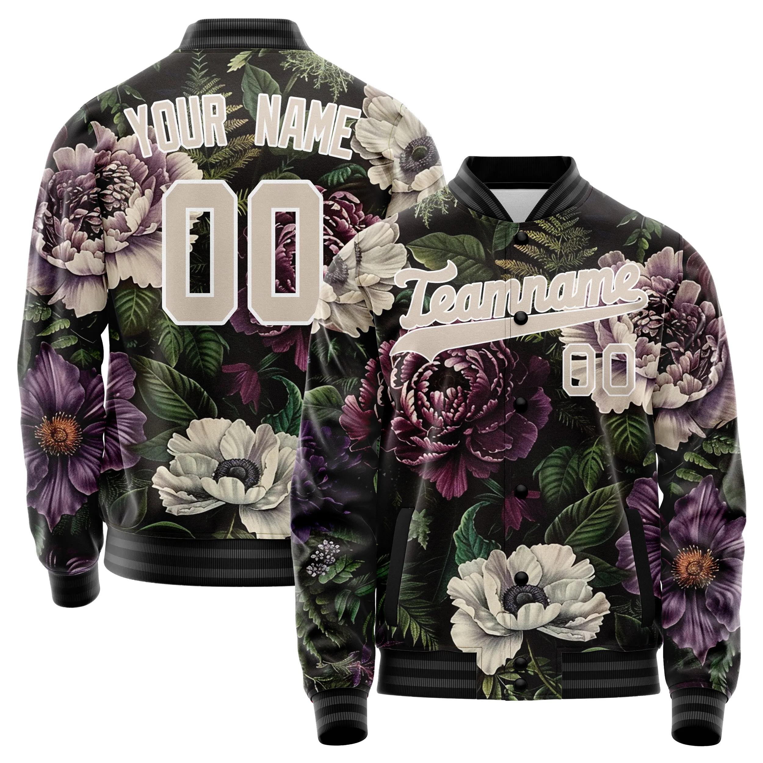 Custom Flower Shrubs Jacket sold by Tailorly