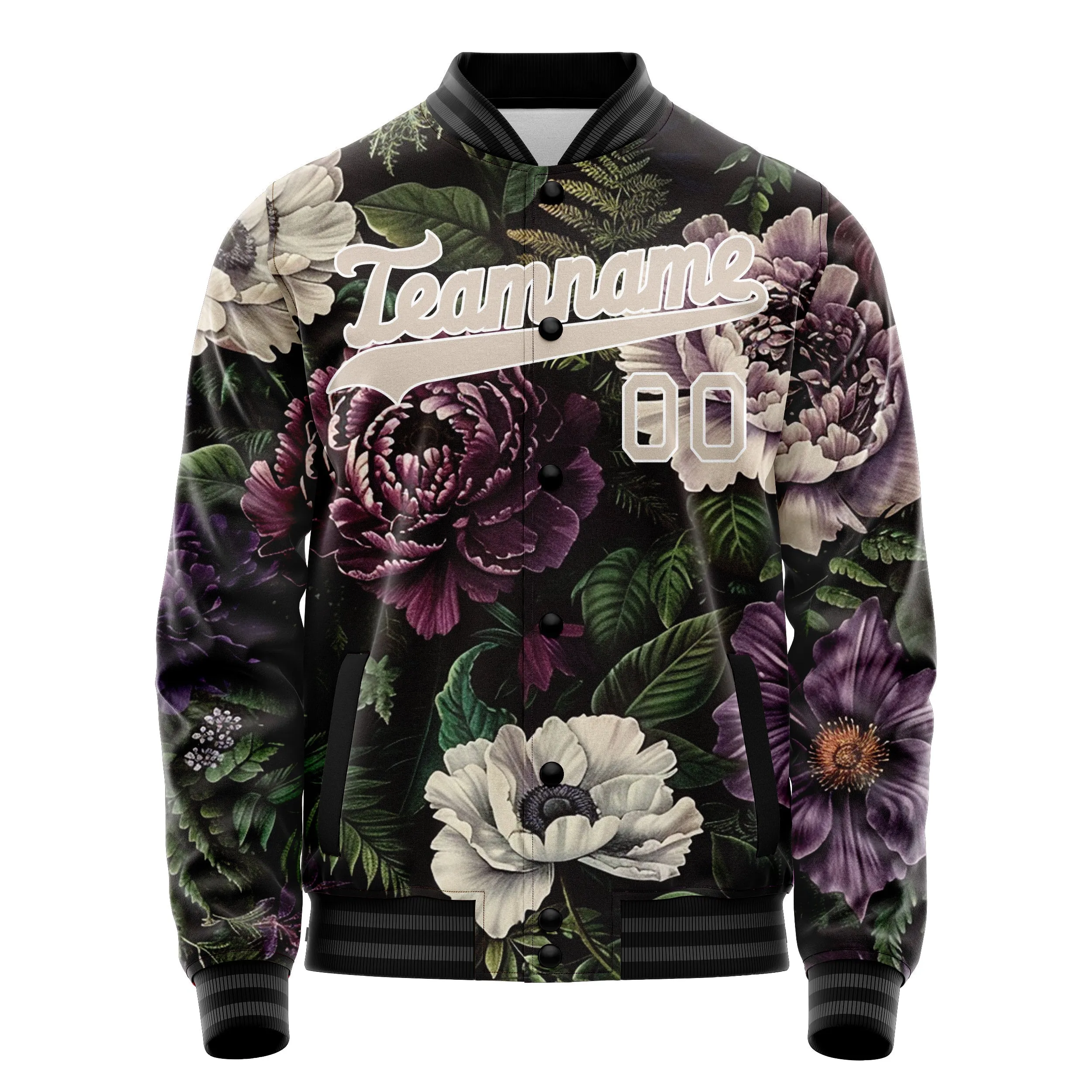 Custom Flower Shrubs Jacket sold by Tailorly product image thumbnail 2