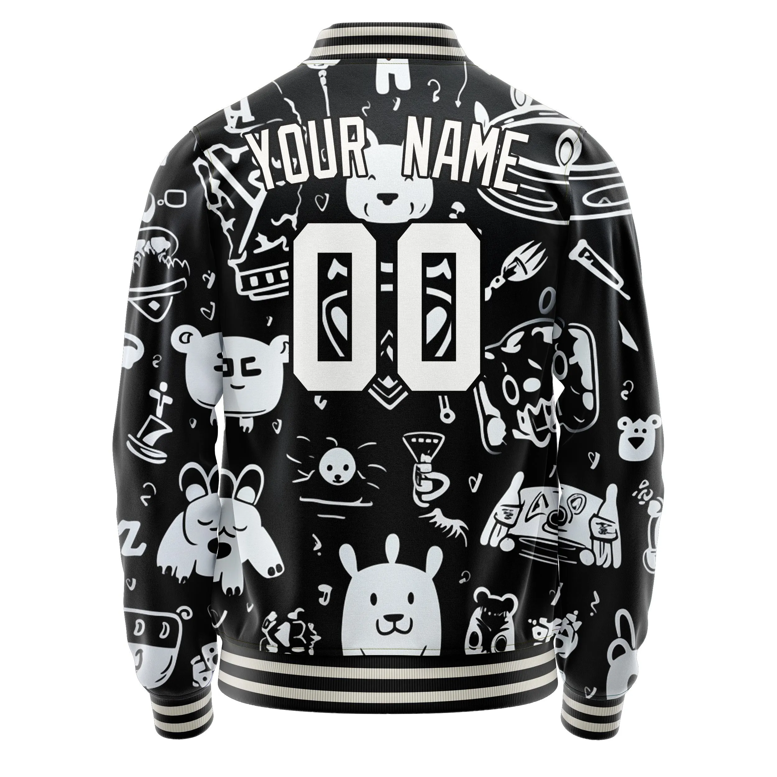 Custom Black King Pattern Jacket sold by Tailorly product image thumbnail 4