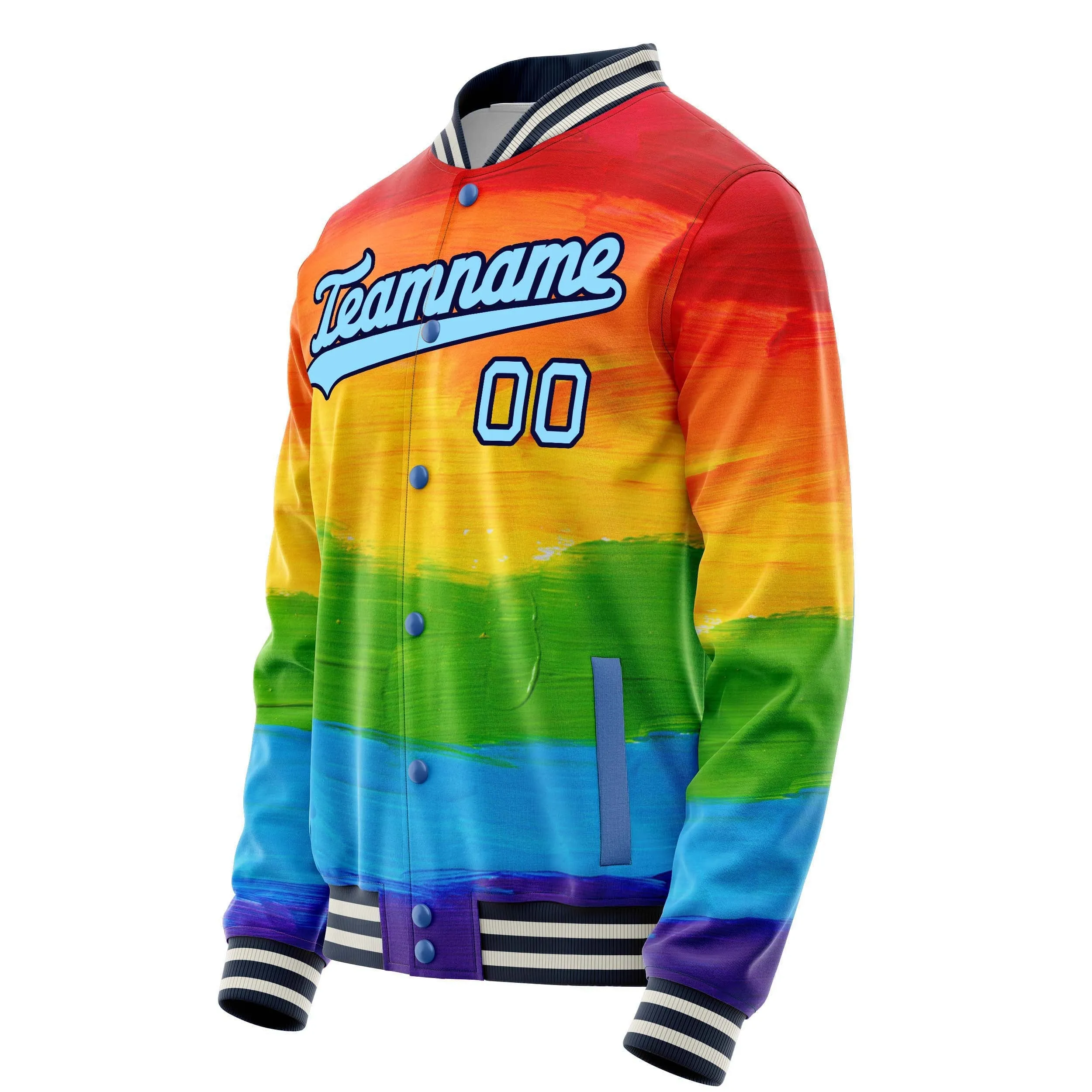 Custom Rainbow Jacket sold by Tailorly product image thumbnail 3