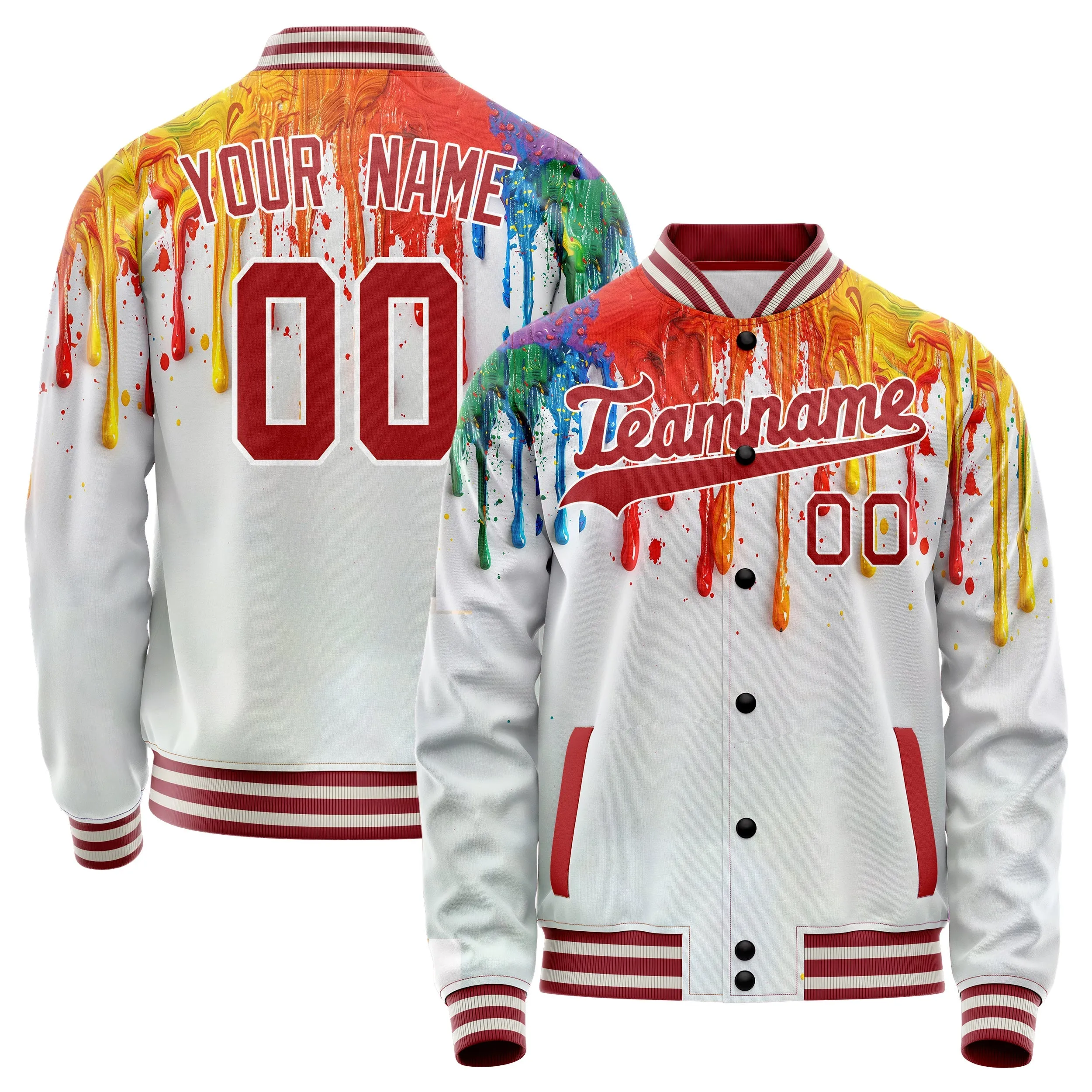 Custom Paint Drops Jacket sold by Tailorly