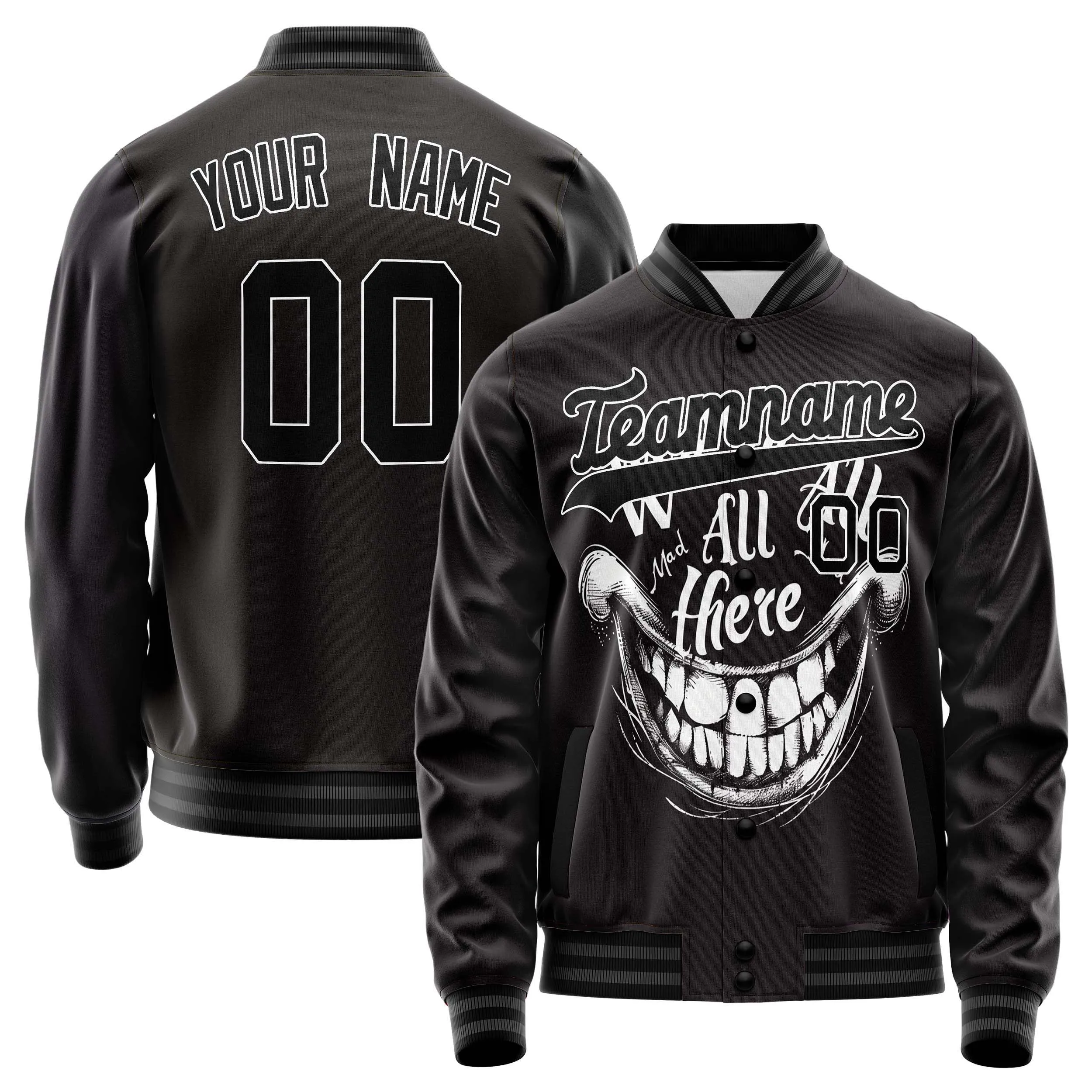 Custom Smiling Mouth Jacket sold by Tailorly