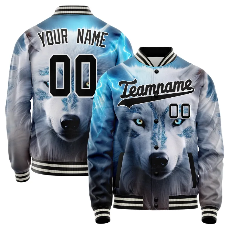 Custom Lightning White Wolf Jacket sold by Tailorly