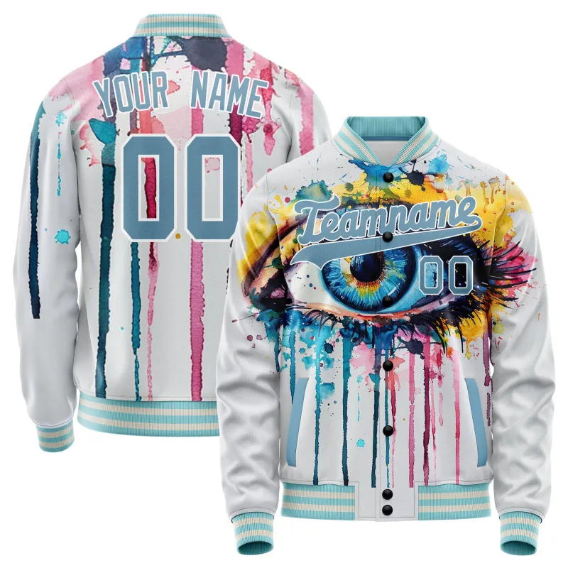 Custom Watercolor Eye Jacket sold by Tailorly