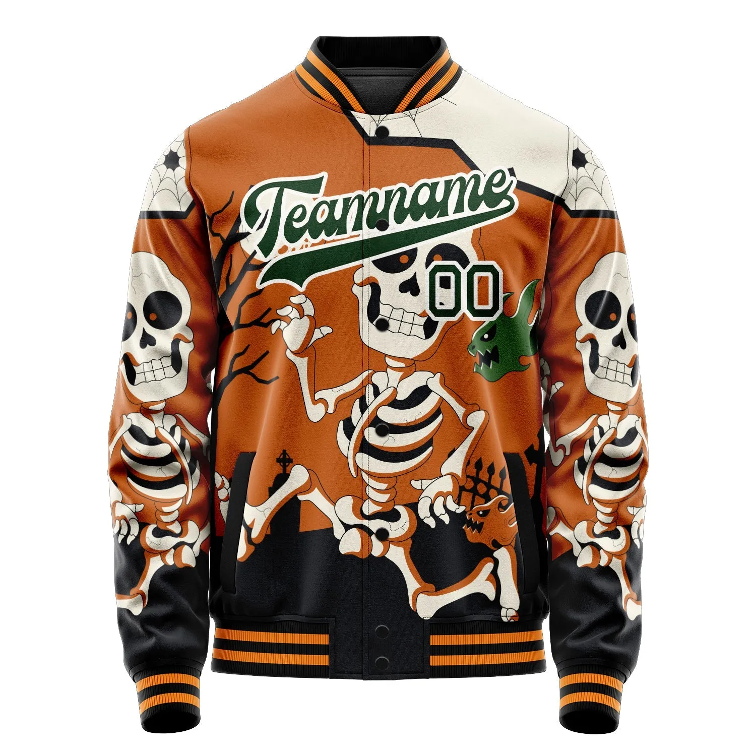 Custom Brown Halloween Jacket sold by Tailorly product image thumbnail 2