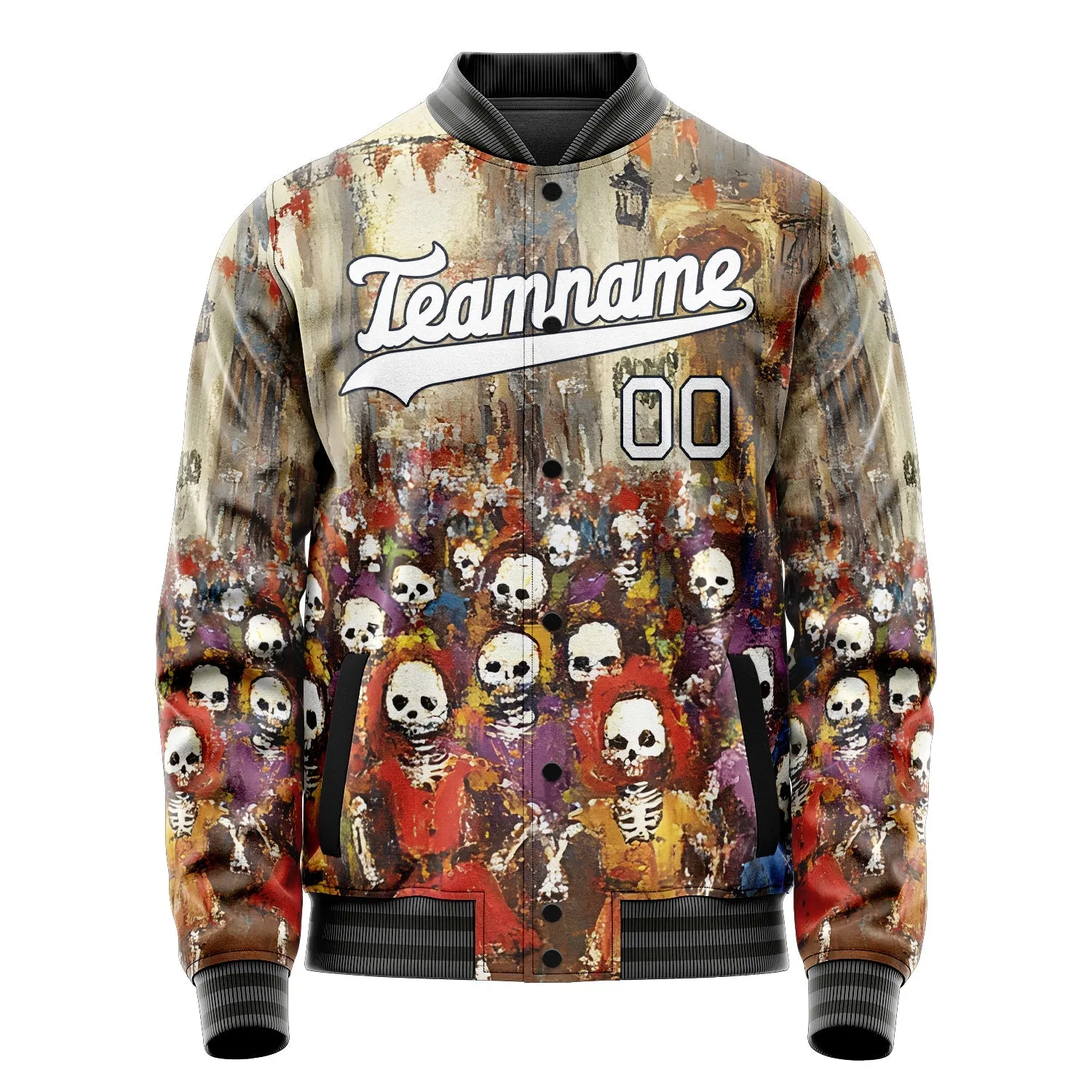 Custom Cream Halloween Jacket sold by Tailorly product image thumbnail 2