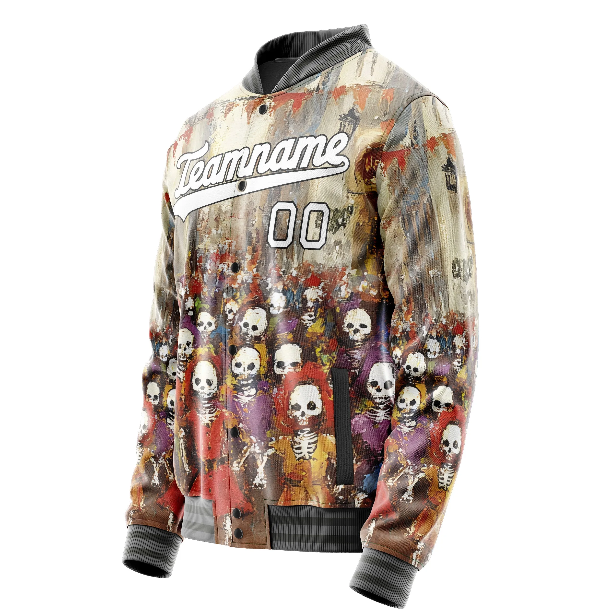 Custom Cream Halloween Jacket sold by Tailorly product image thumbnail 3