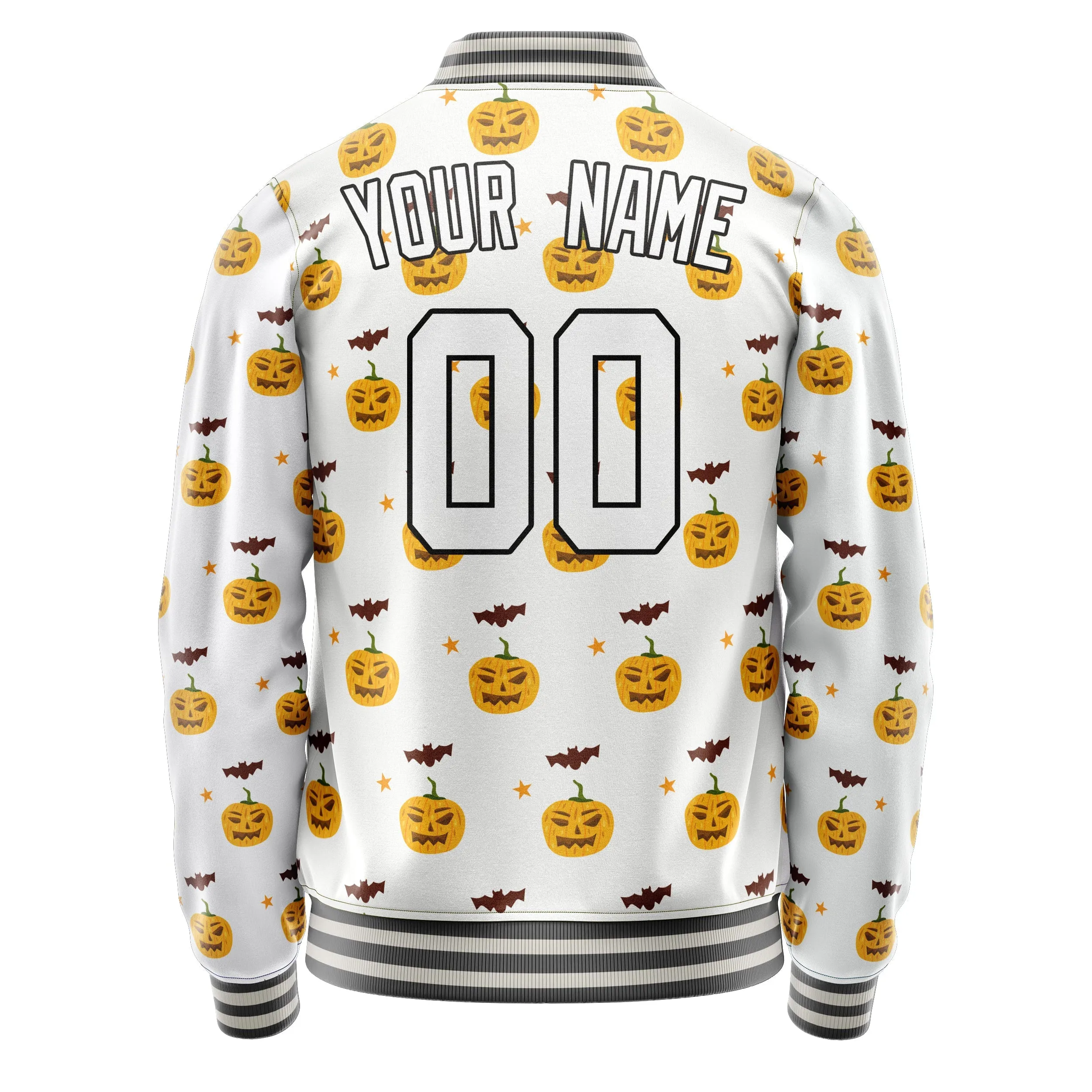 Custom White Halloween Jacket sold by Tailorly product image thumbnail 4
