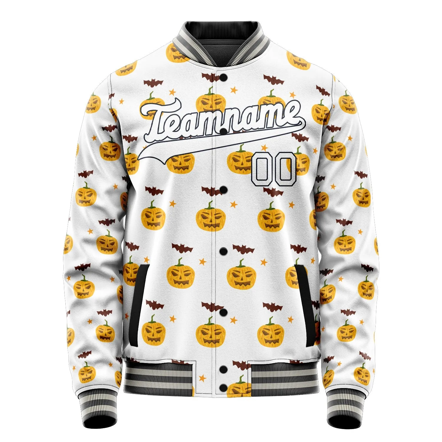 Custom White Halloween Jacket sold by Tailorly product image thumbnail 2