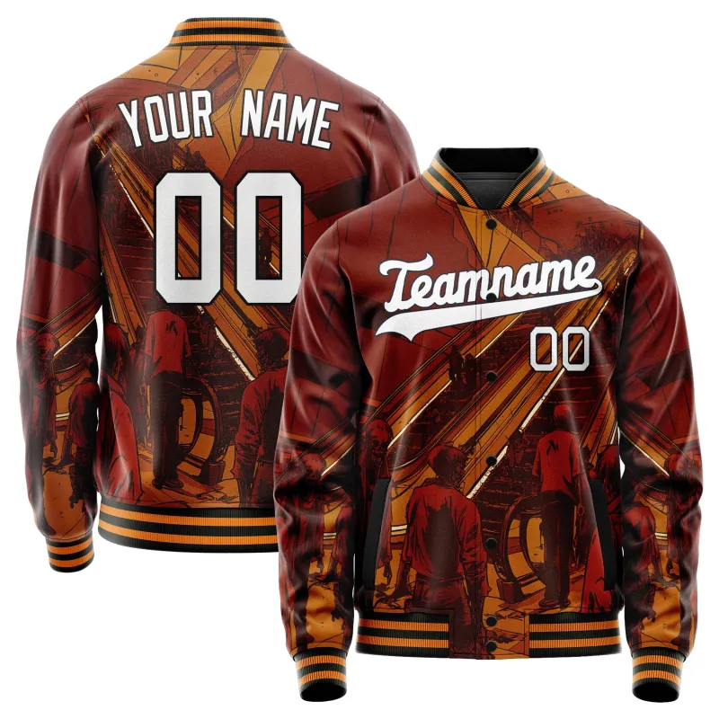 Custom Maroon Halloween Jacket sold by Tailorly