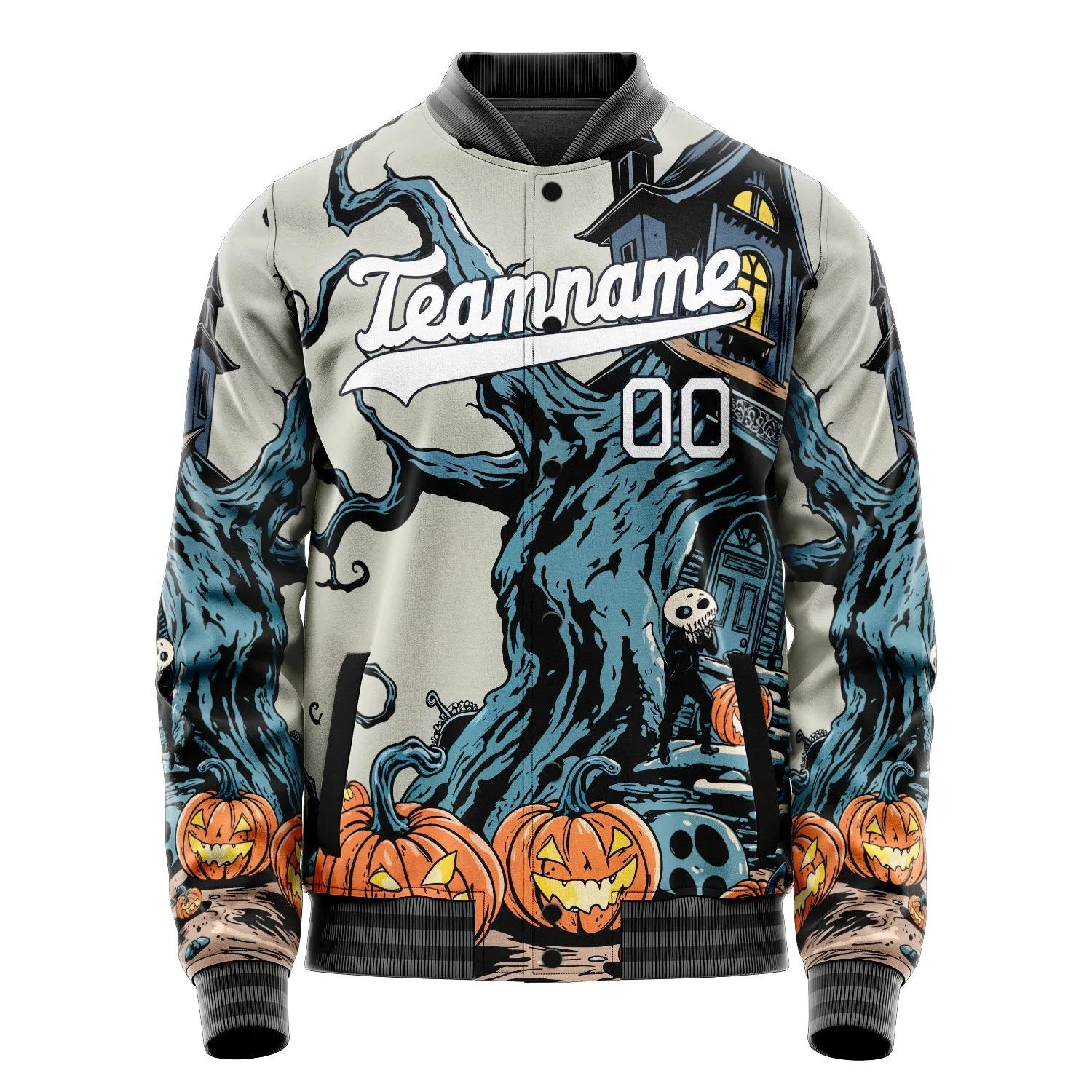 Custom Cream Halloween Jacket sold by Tailorly product image thumbnail 2