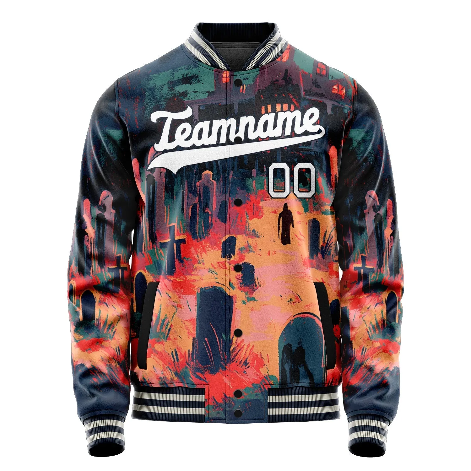 Custom Red Halloween Jacket sold by Tailorly product image thumbnail 2